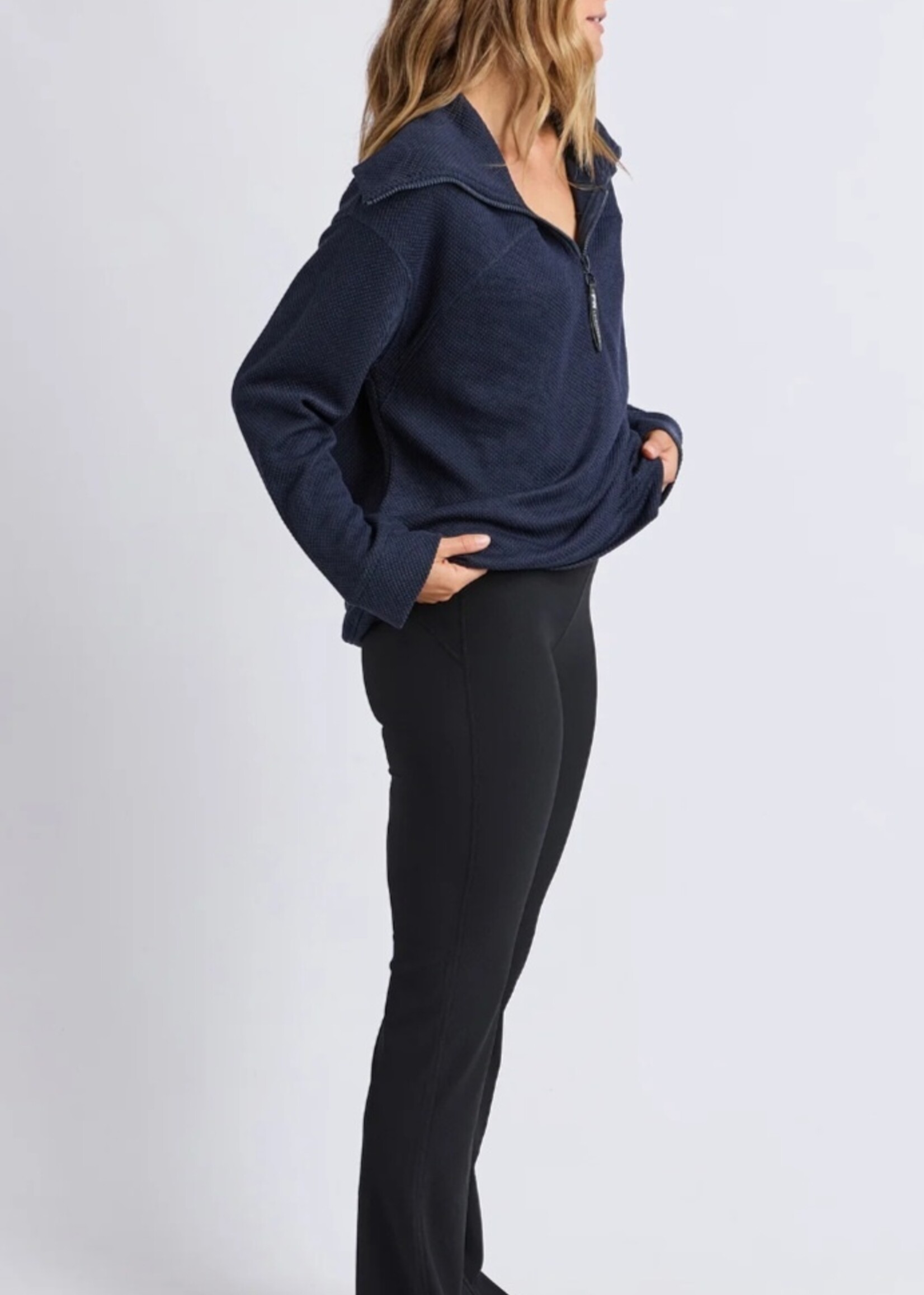 Foxwood Huntsville Zip Crew - Navy