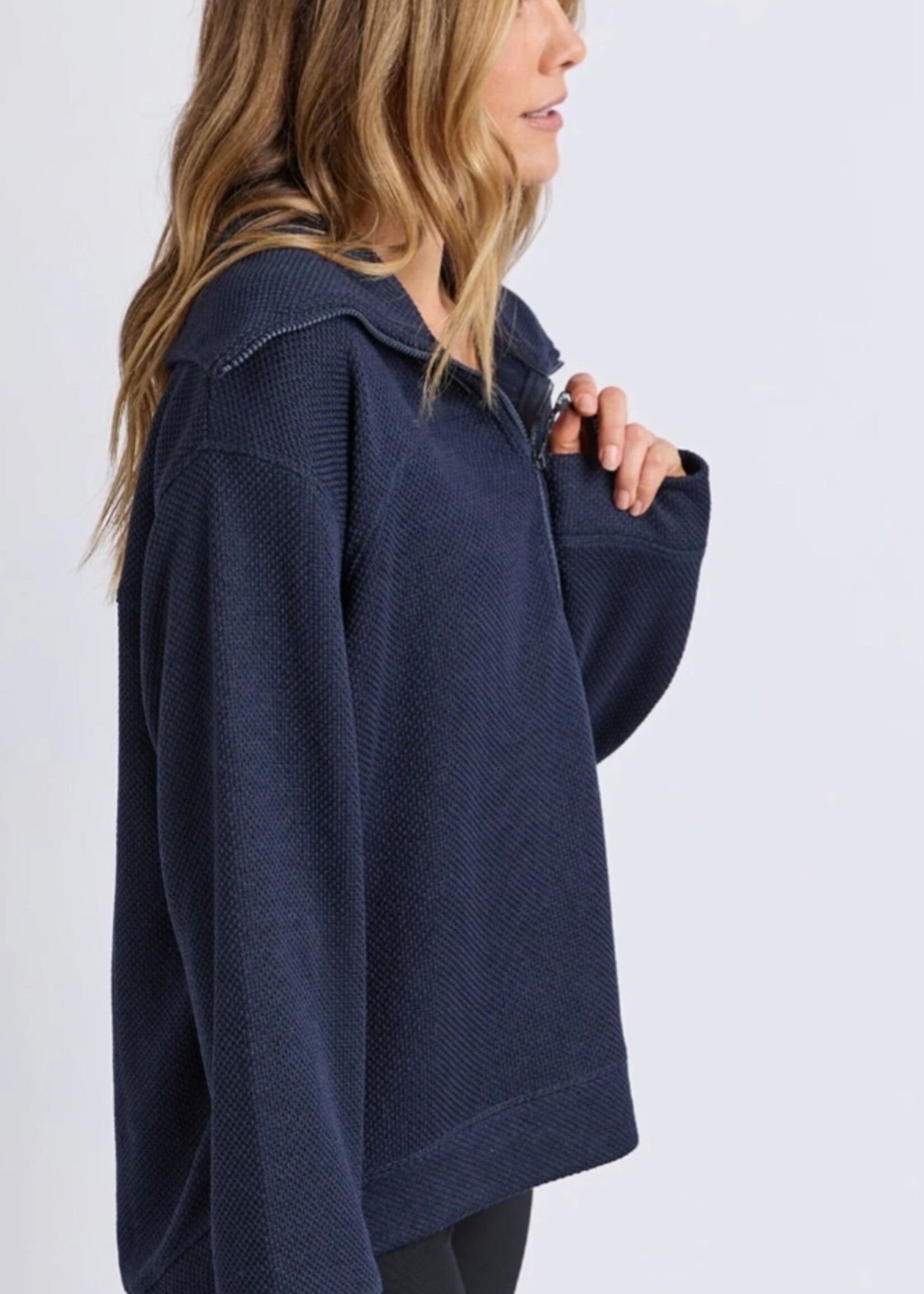 Foxwood Huntsville Zip Crew - Navy