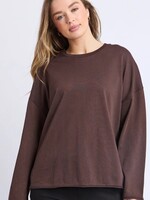 Foxwood Knock Off LS Tee _ Coffee