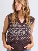 Foxwood Nordic Vest Chocolate
