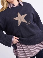 Elm Lifestyle Star Intarsia Knit Navy