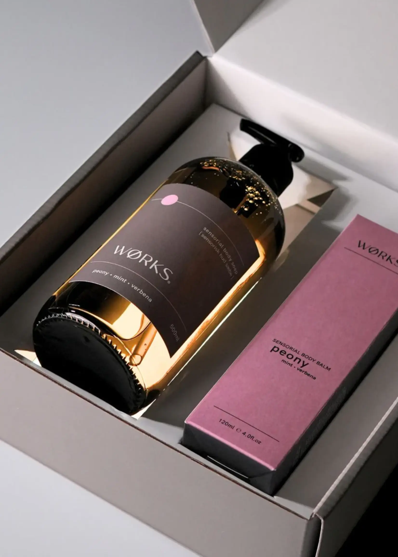 Works Peony Gift Box - Limited Edition 500ml + 120ml