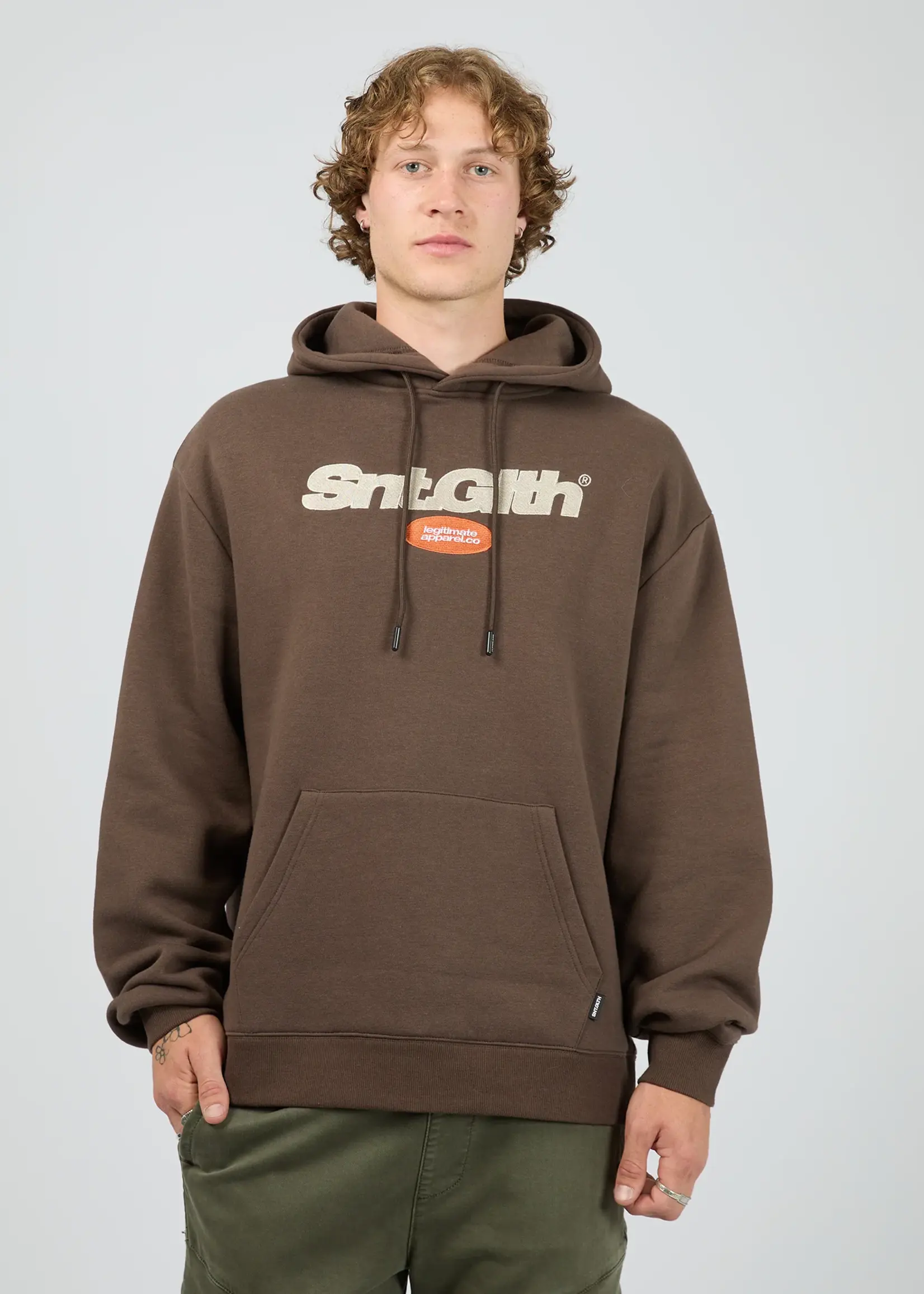 St Goliath Radial Hoodie - Brown