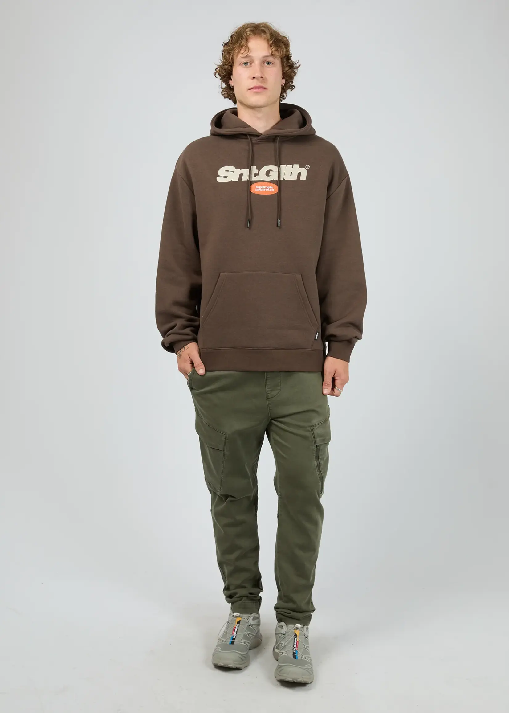 St Goliath Radial Hoodie - Brown