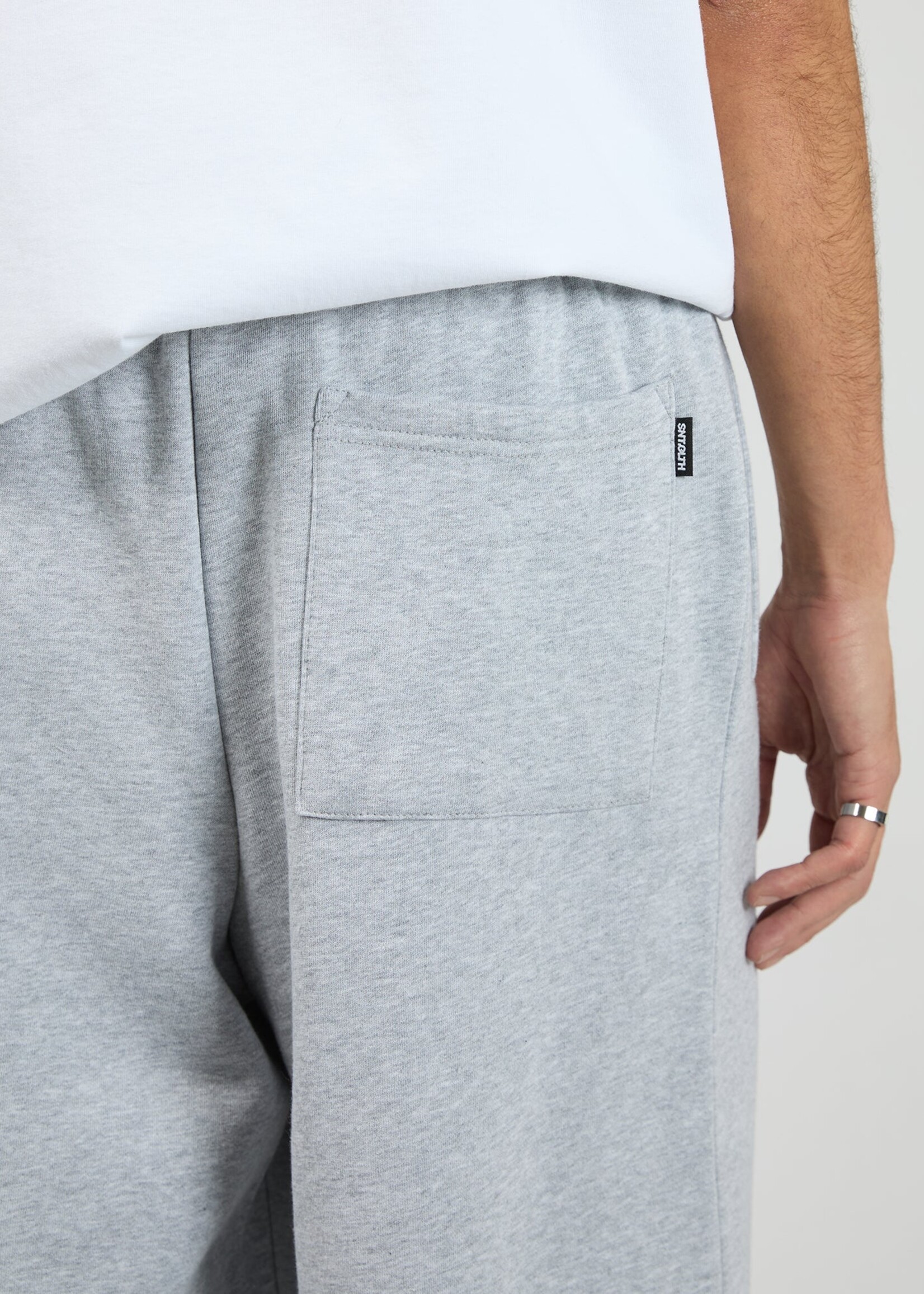 St Goliath Wide Leg Trackpant - Grey Marle
