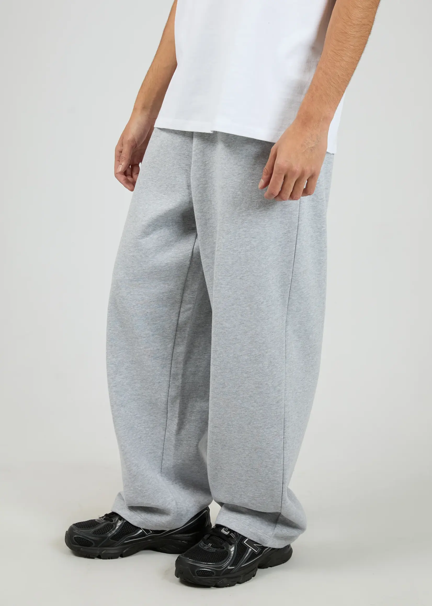St Goliath Wide Leg Trackpant - Grey Marle