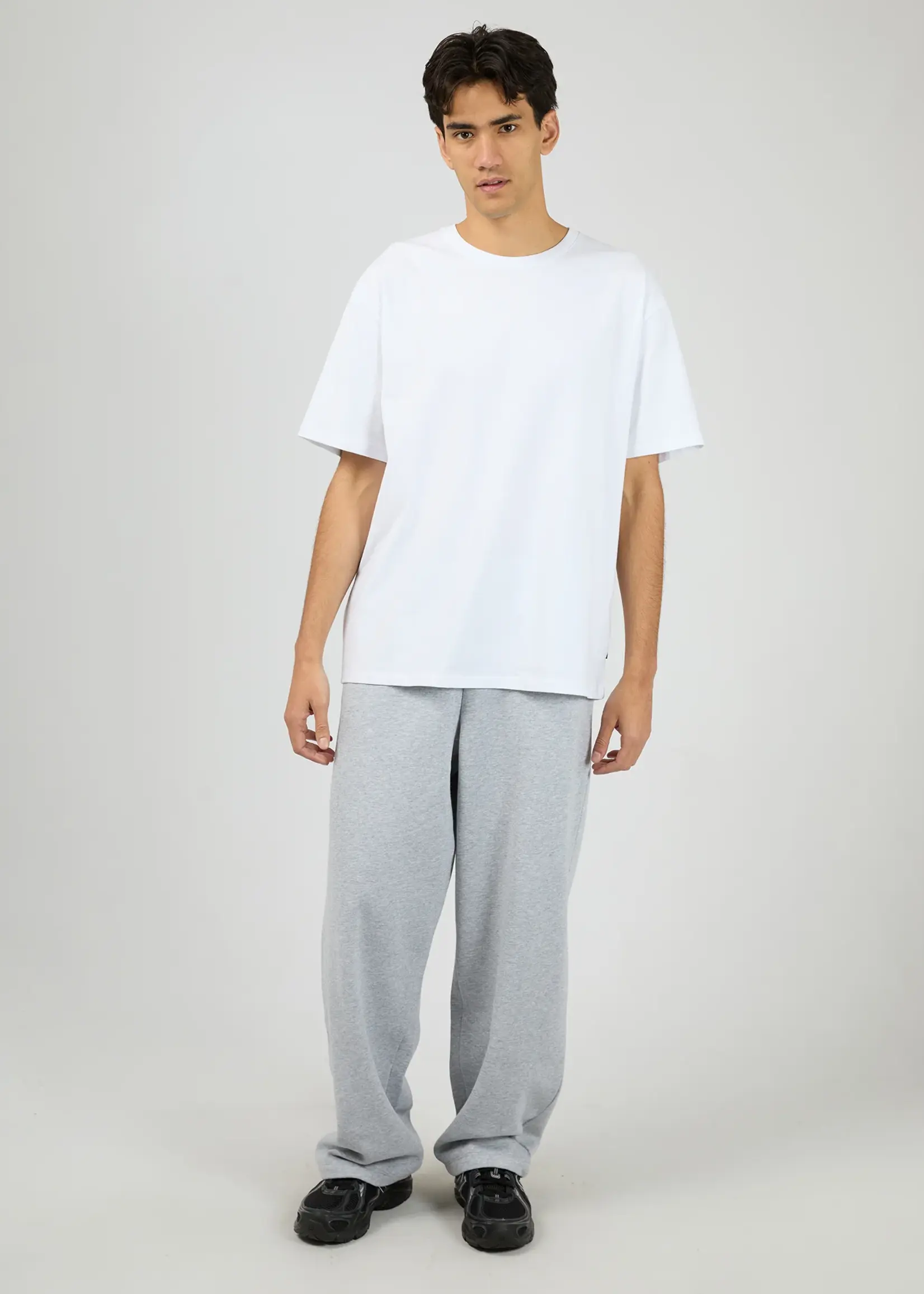 St Goliath Wide Leg Trackpant - Grey Marle