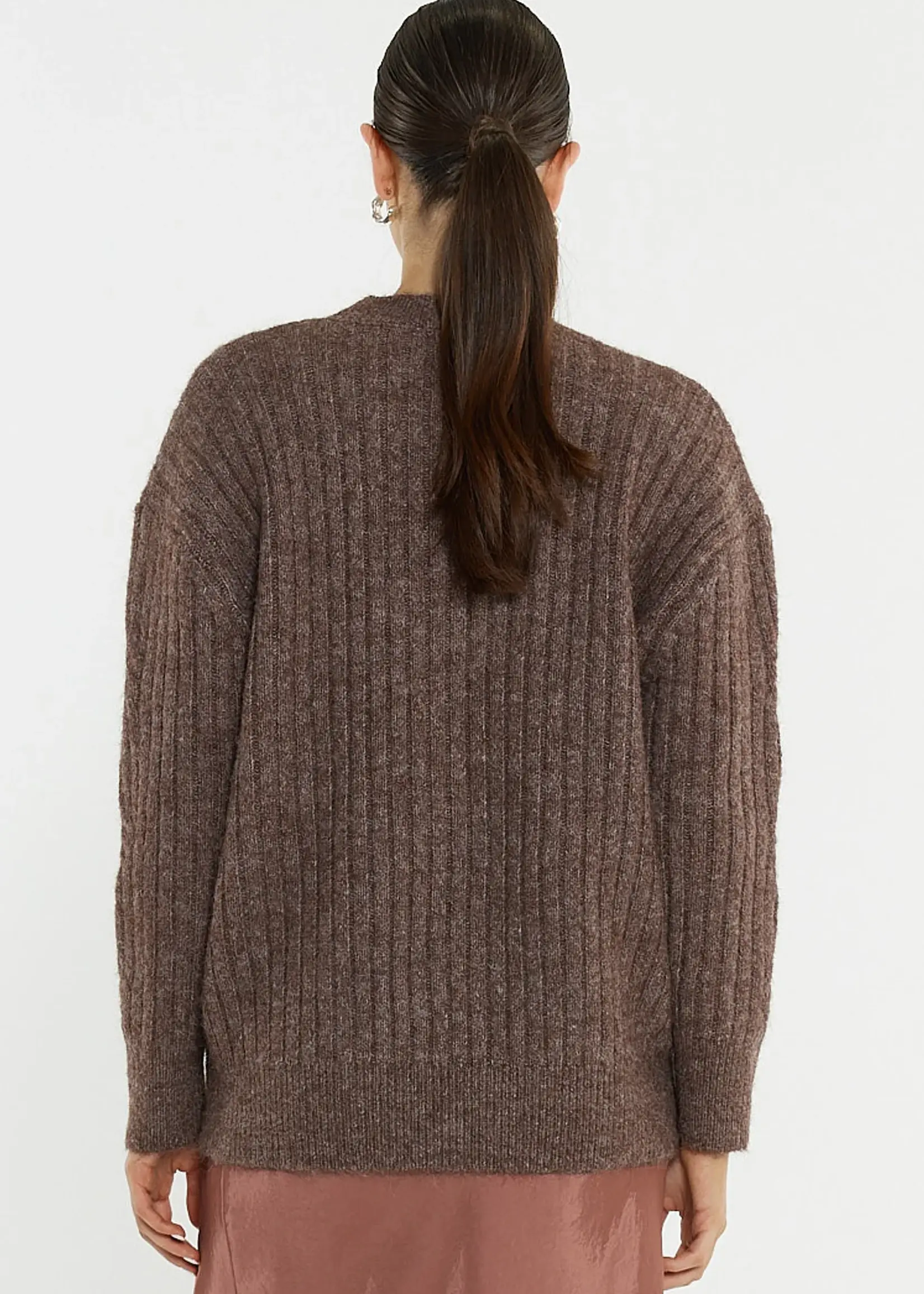 Sass Kira Cable Jumper - Dusty Rose
