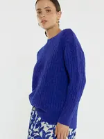 Sass Kira Cable Jumper - Cobalt