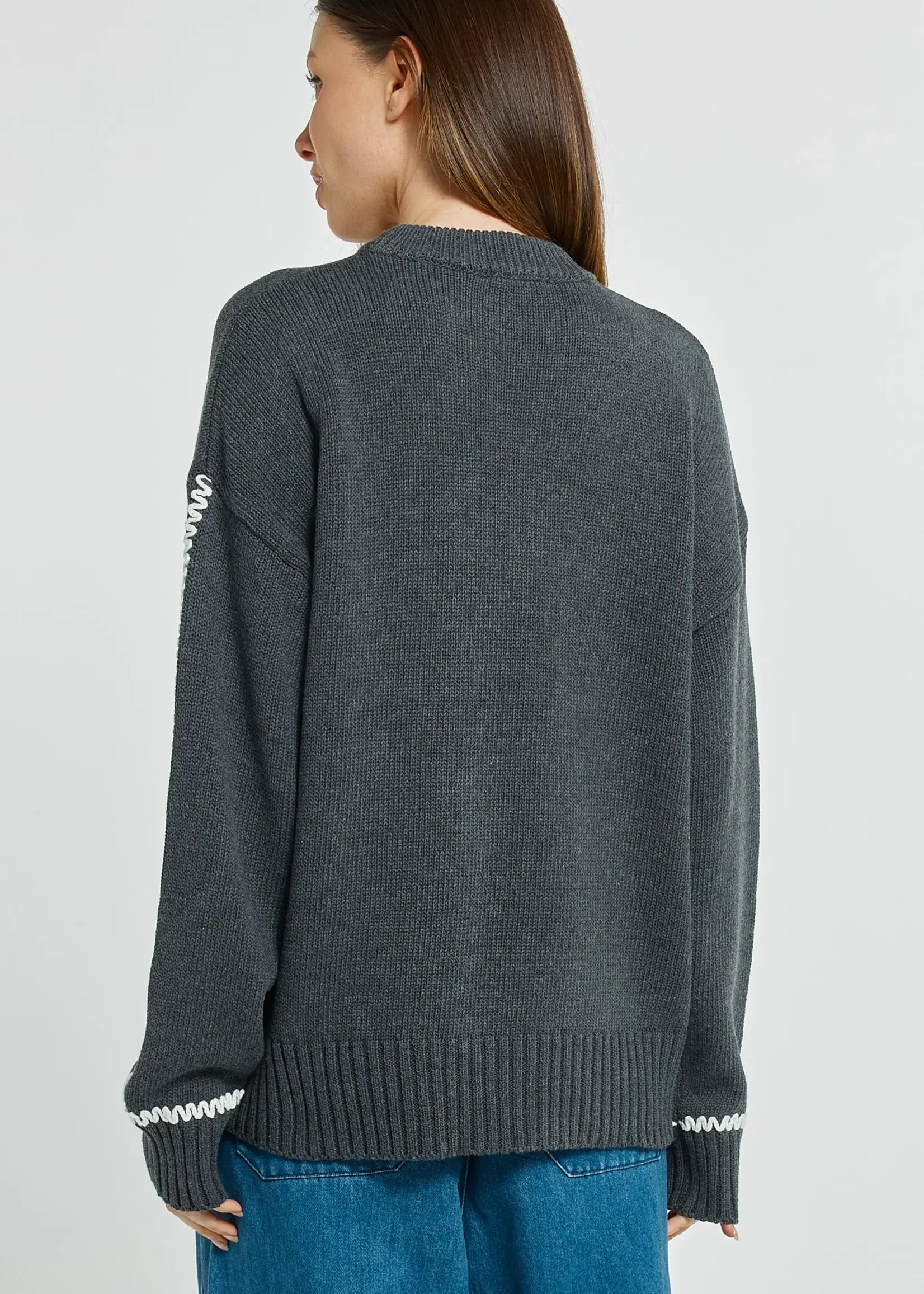 Betty Basic Contrast Stitch