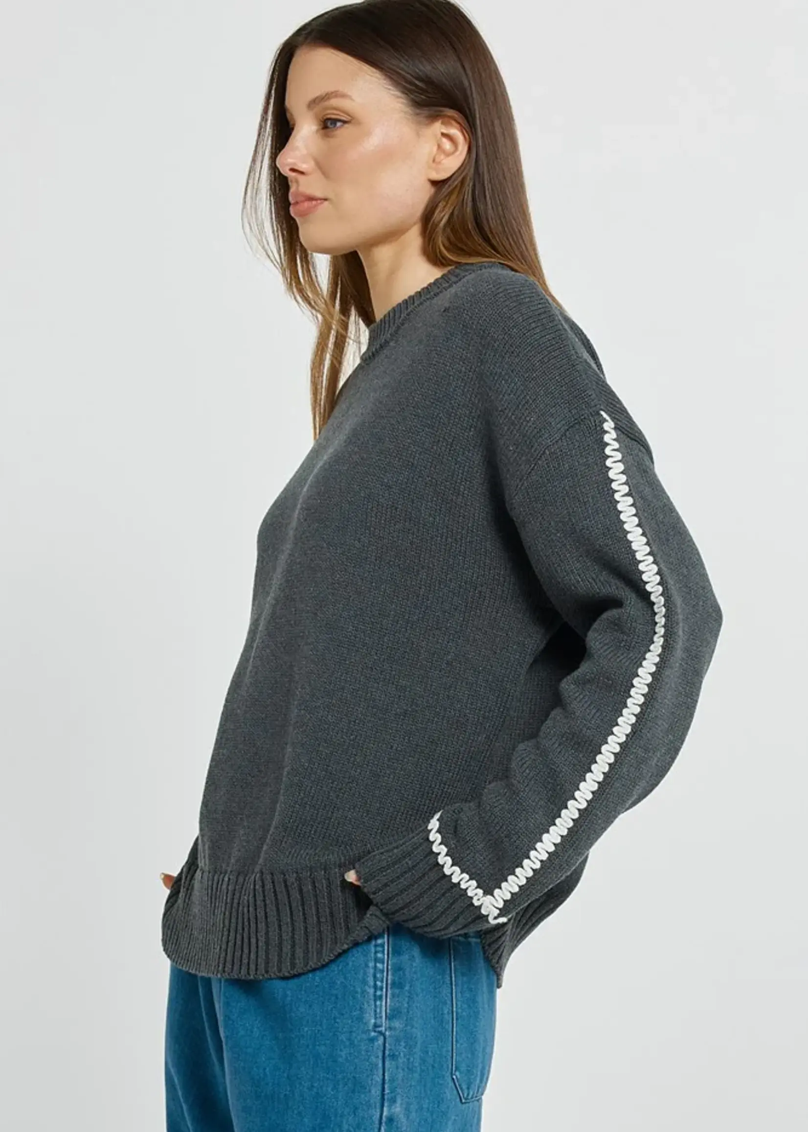Betty Basic Contrast Stitch