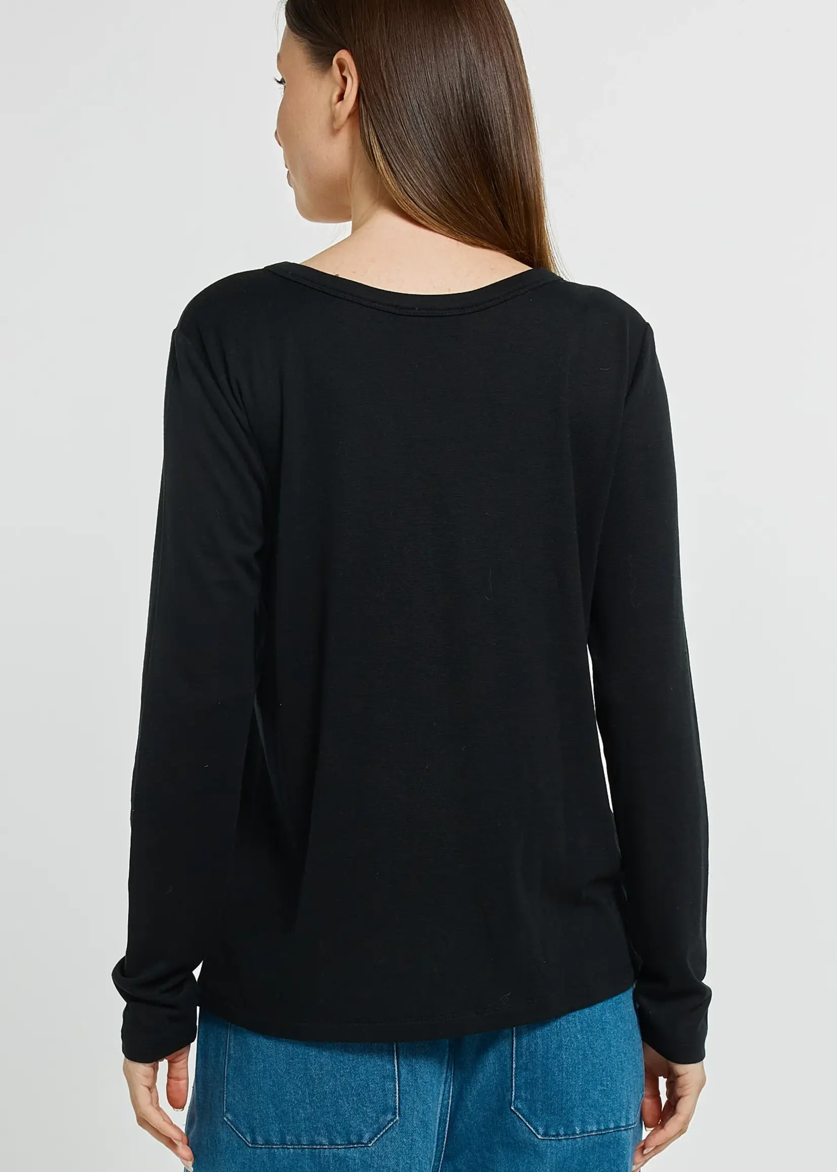 Betty Basic Westin Blended Wool Tee - Black