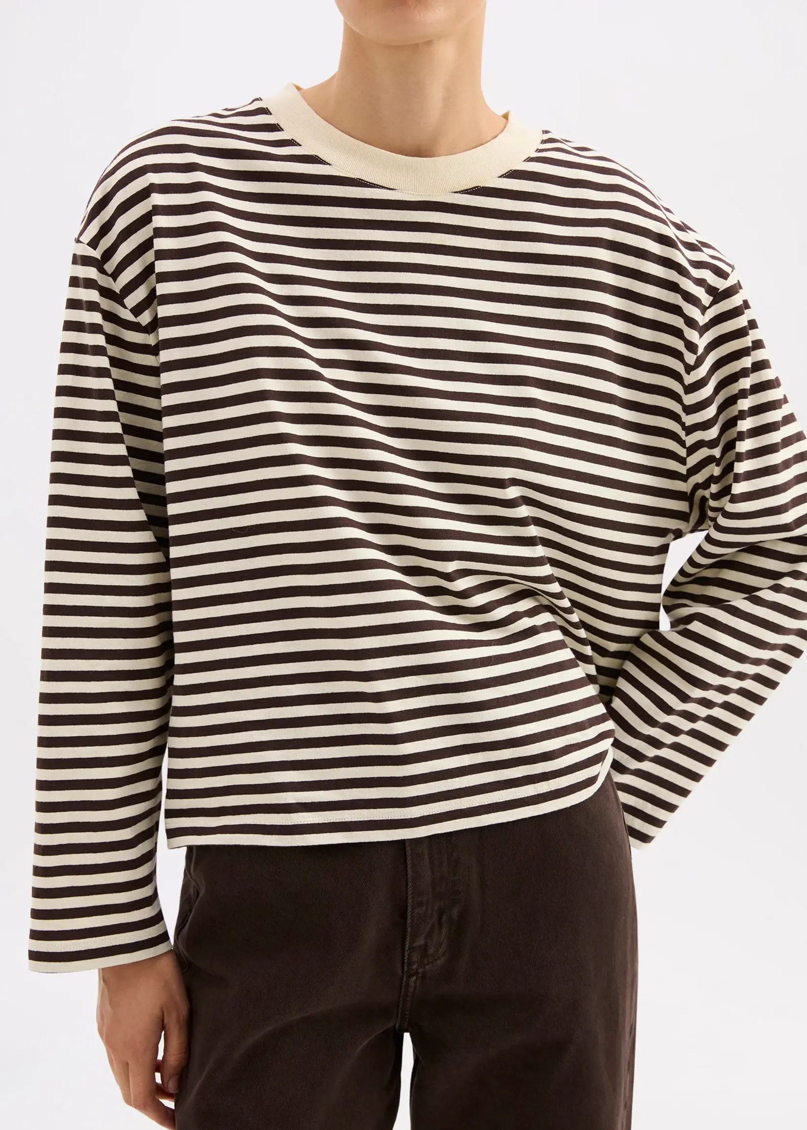 Nude Lucy Organic Stripe LS Tee