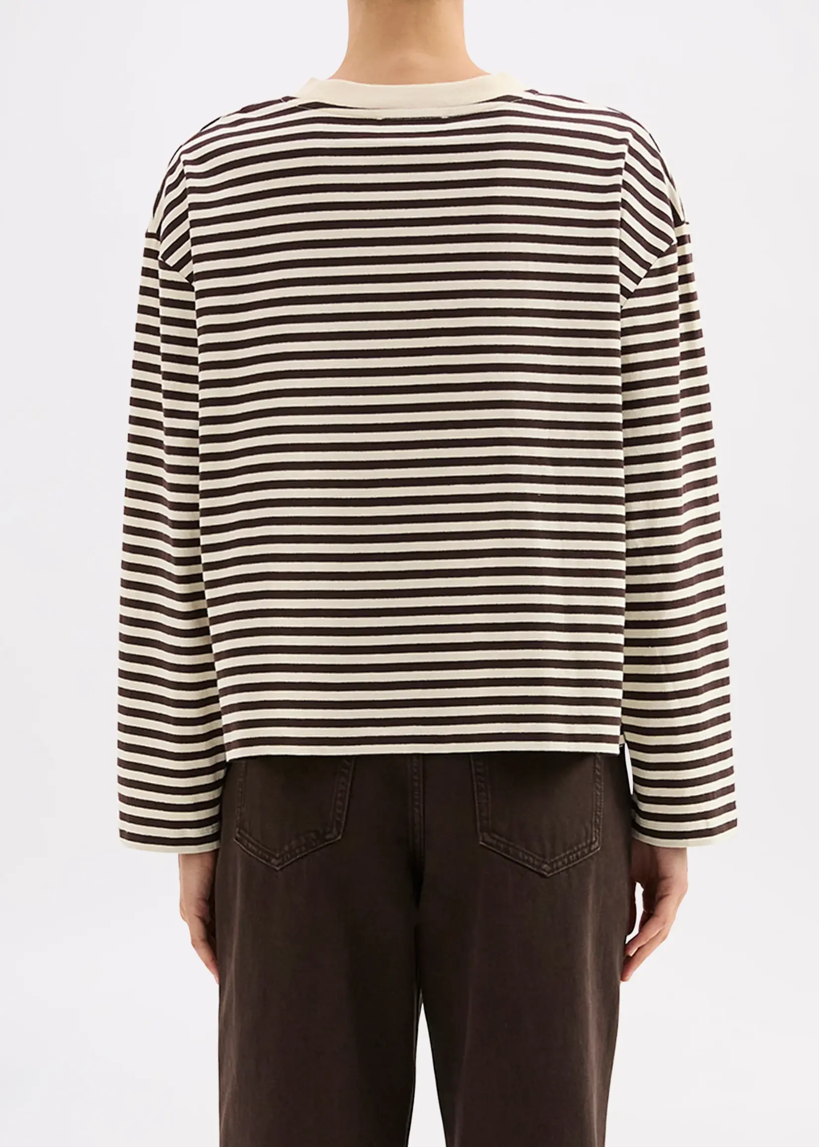 Nude Lucy Organic Stripe LS Tee