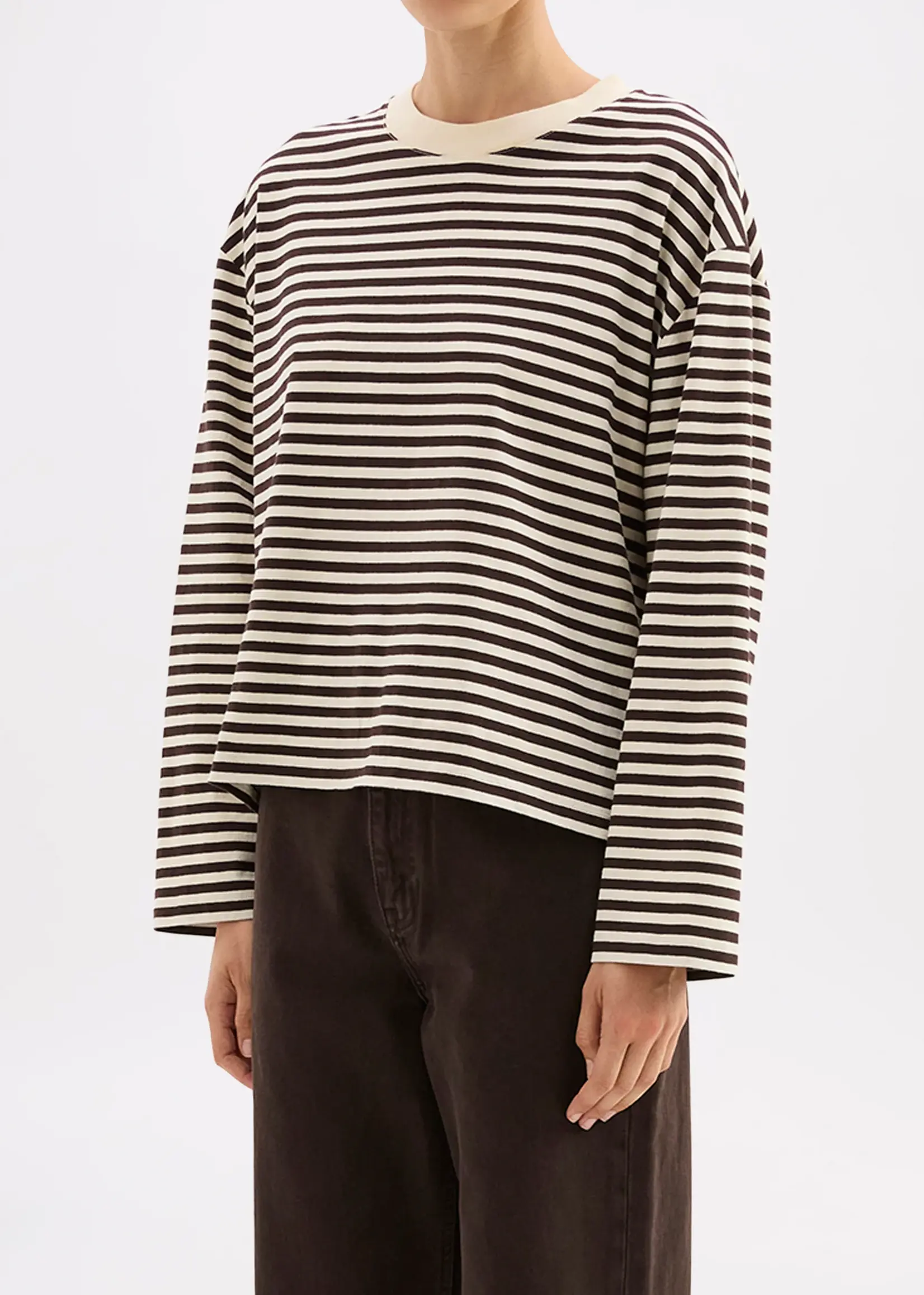 Nude Lucy Organic Stripe LS Tee