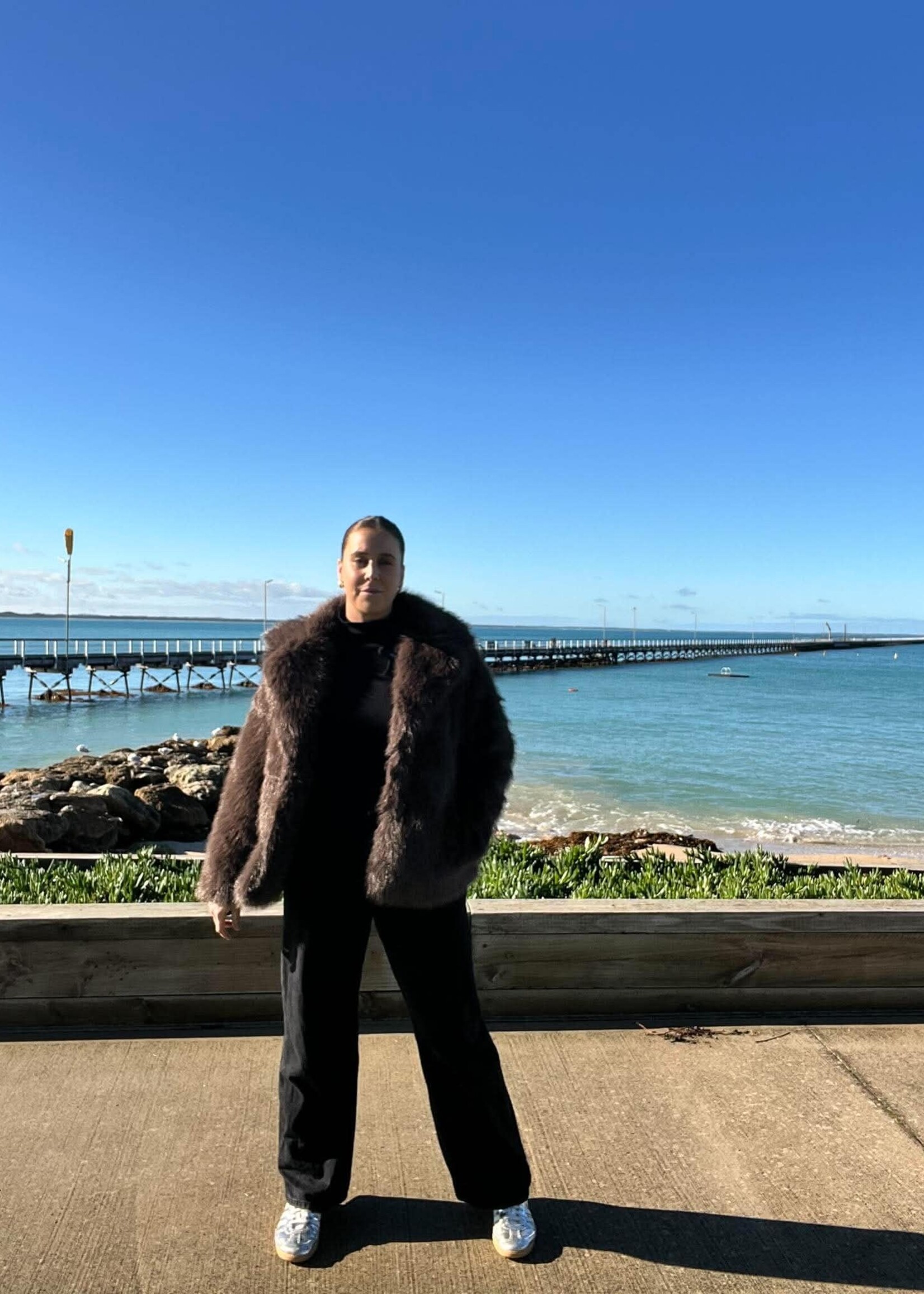 All About Eve Brandy Fur Coat