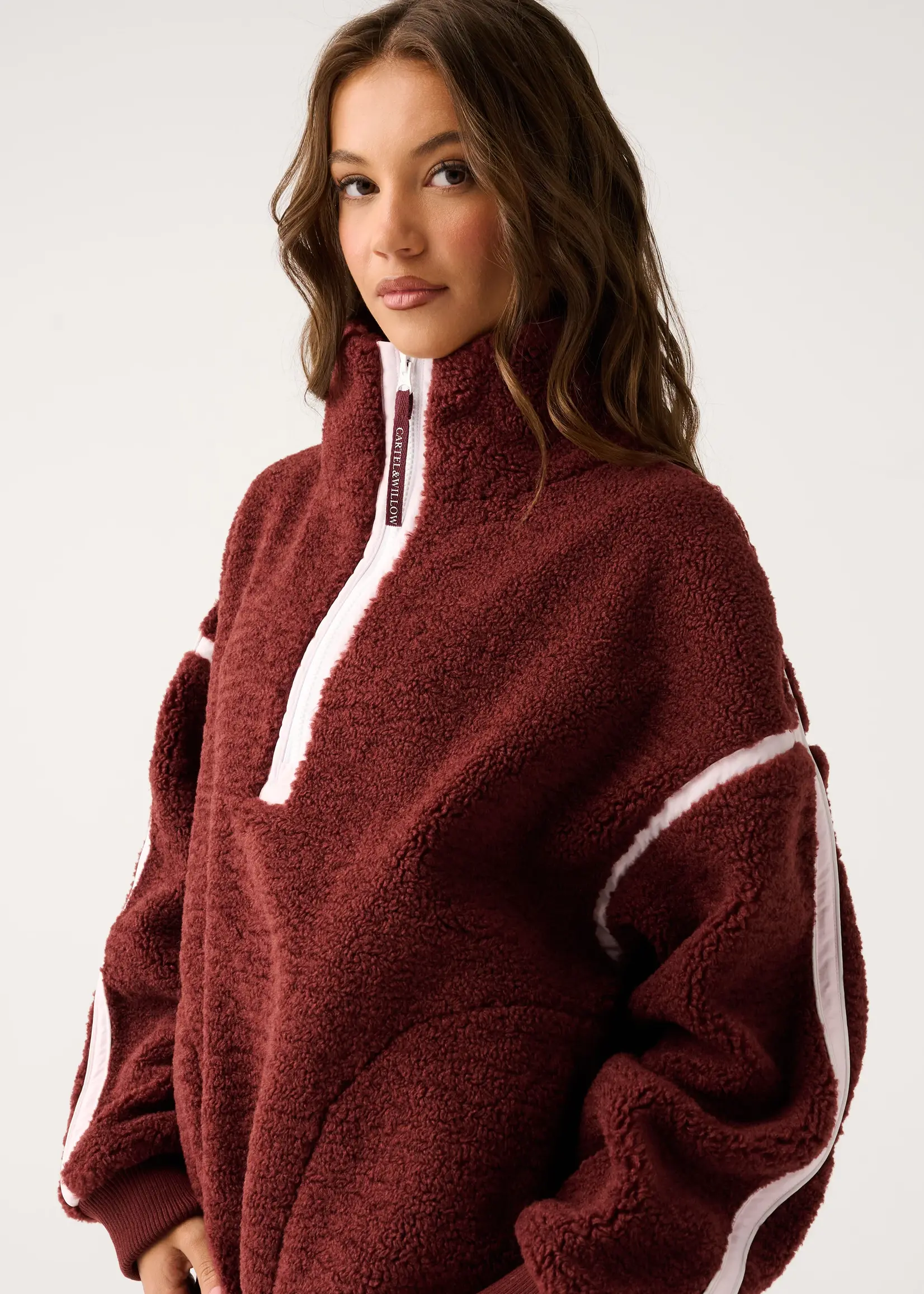cartel and willow Margot Pullover - Mulberry