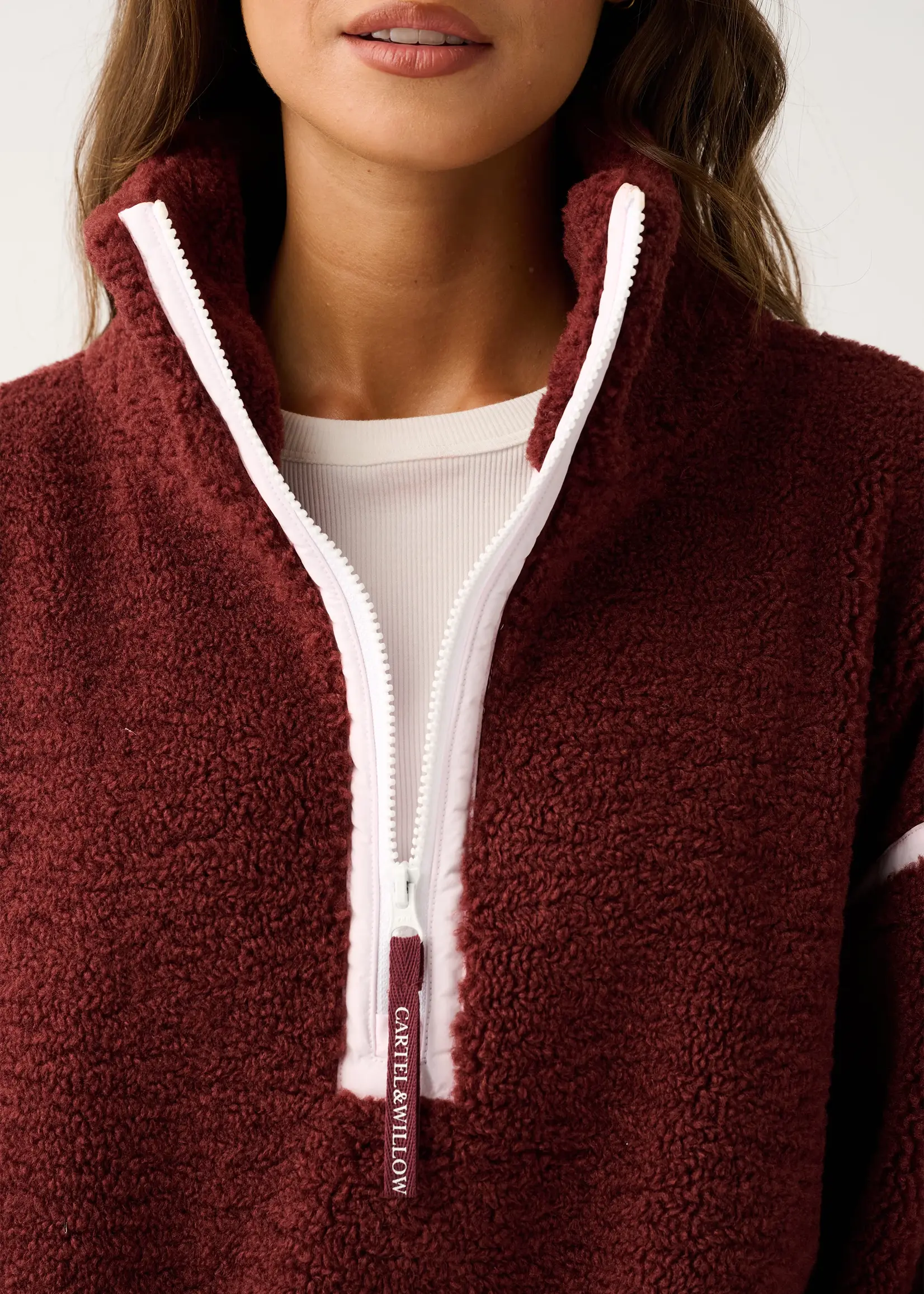 cartel and willow Margot Pullover - Mulberry