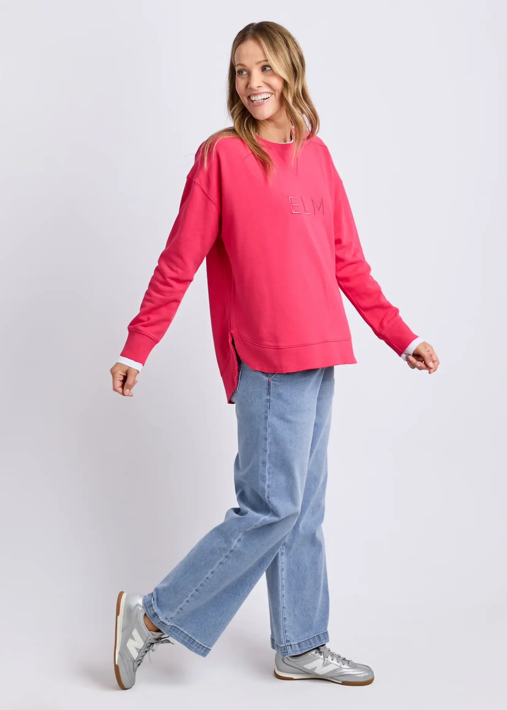 Elm Lifestyle Established Crew -Dark Pink