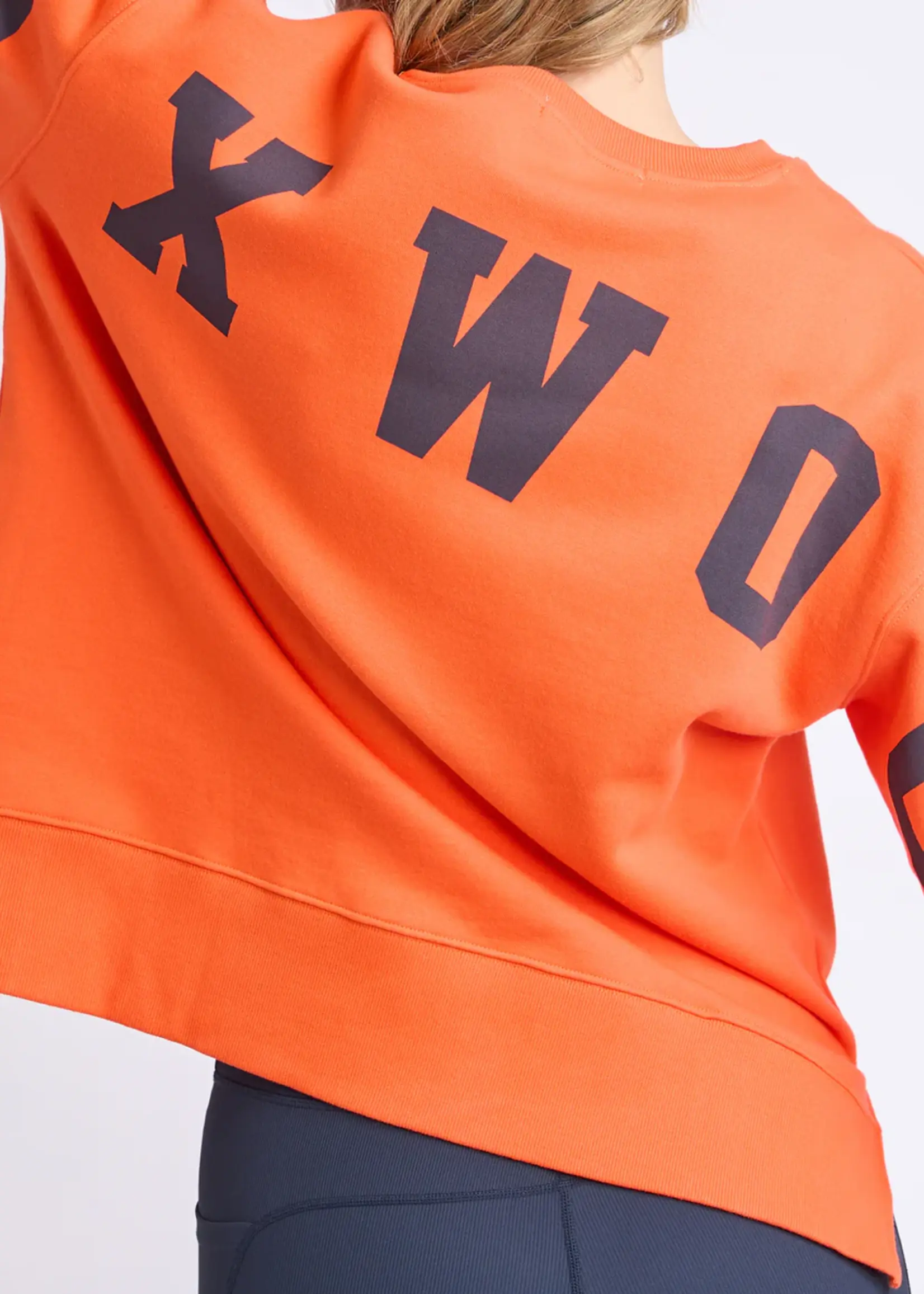 Foxwood Interval Crew -Orange/Navy