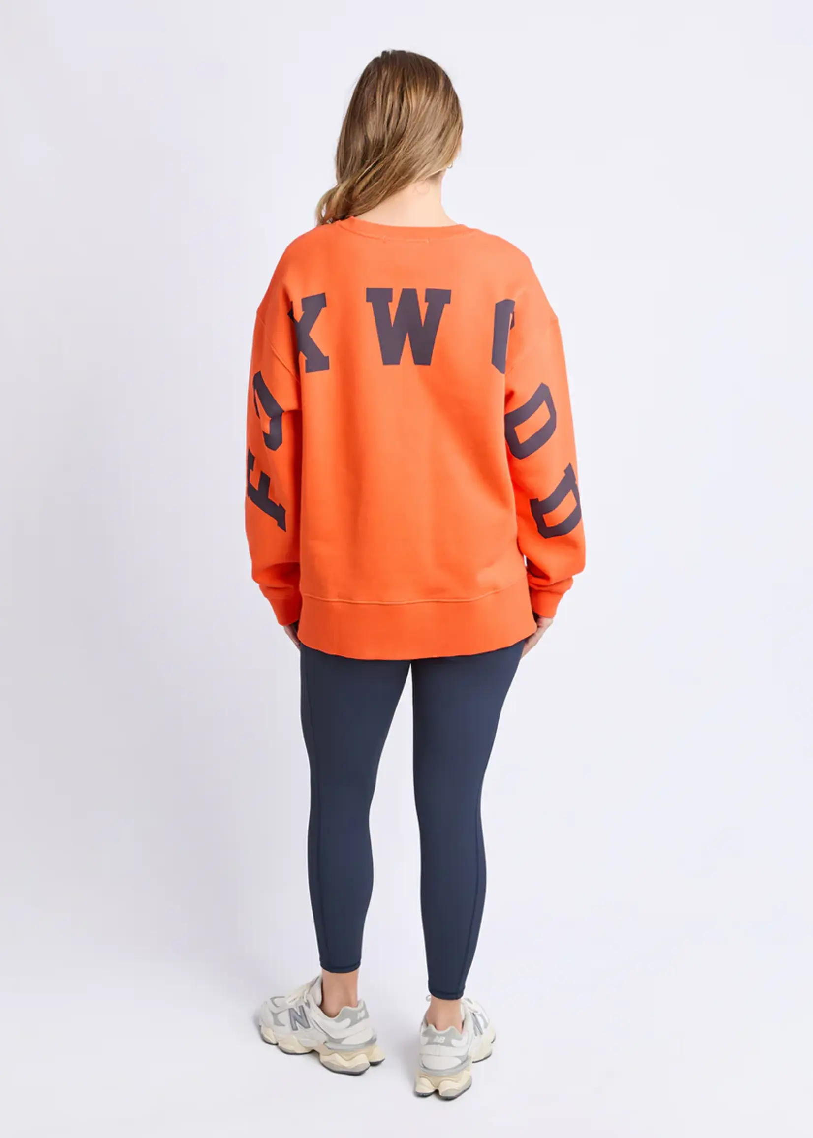 Foxwood Interval Crew -Orange/Navy