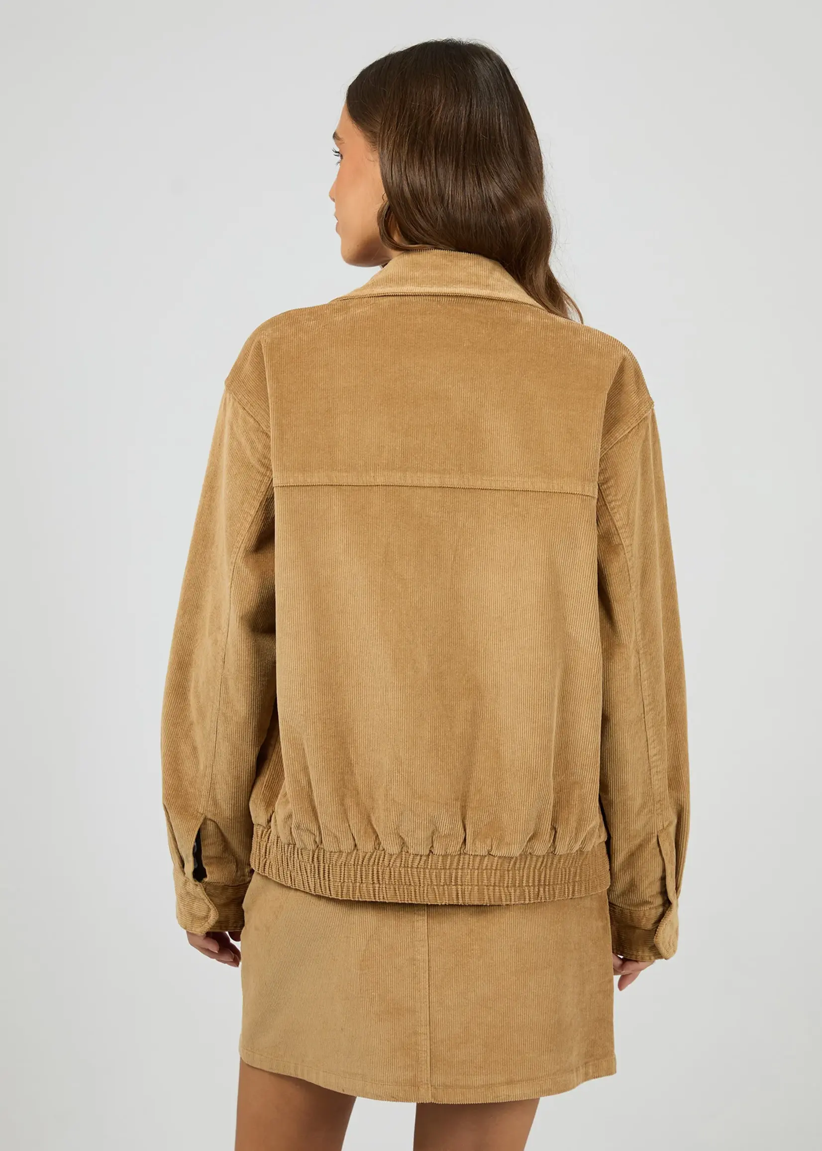 All About Eve Bambi Cord Bomber -Tan