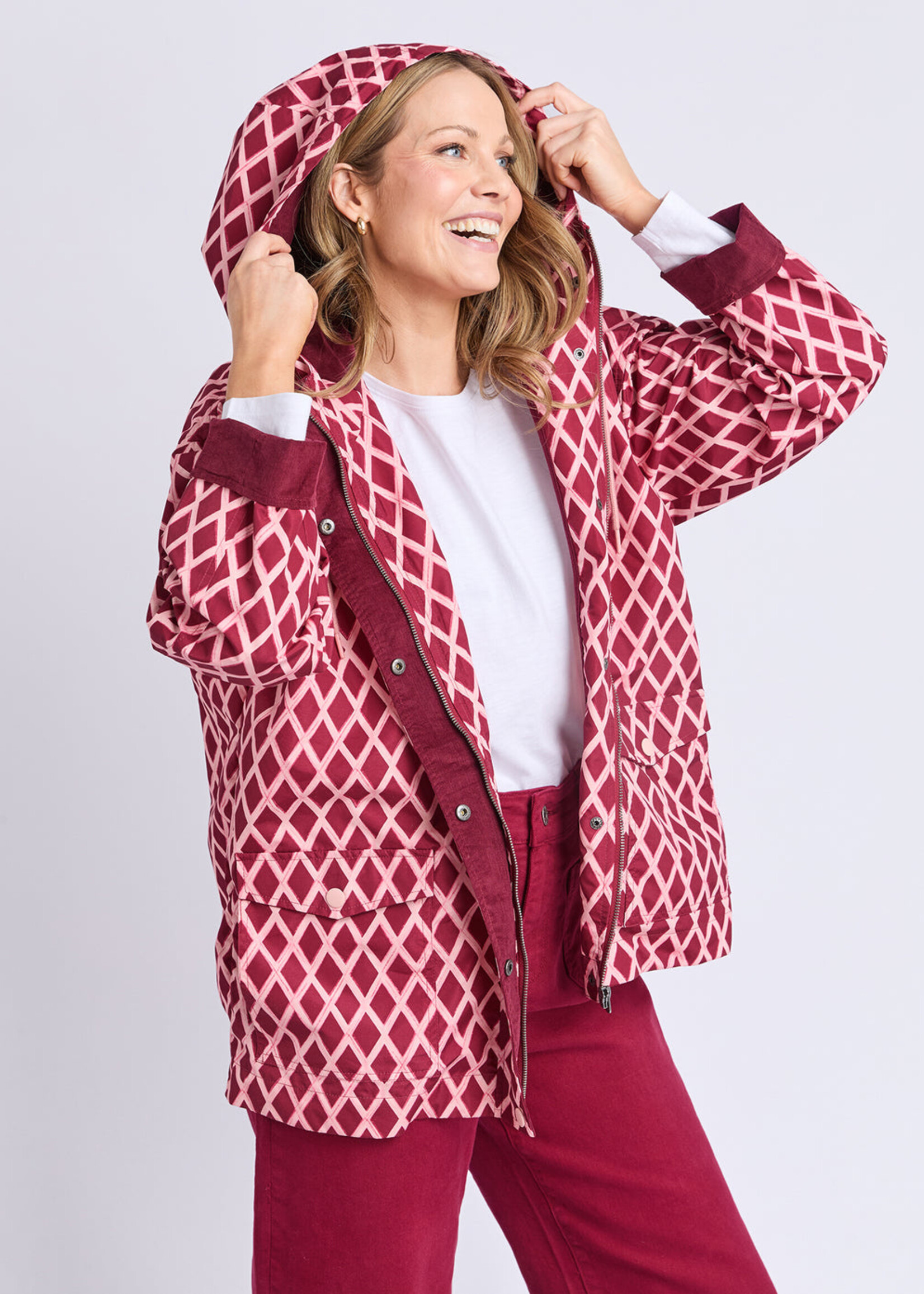 Elm Lifestyle Kiruna Diamond Print Raincoat