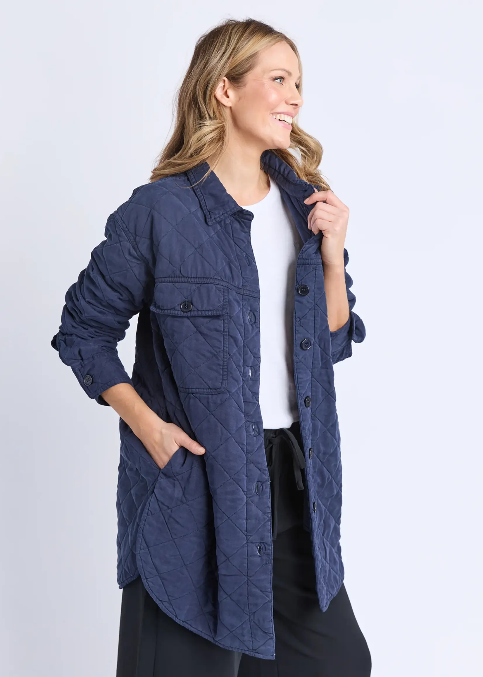 Elm Lifestyle Katie Quilted Shacket