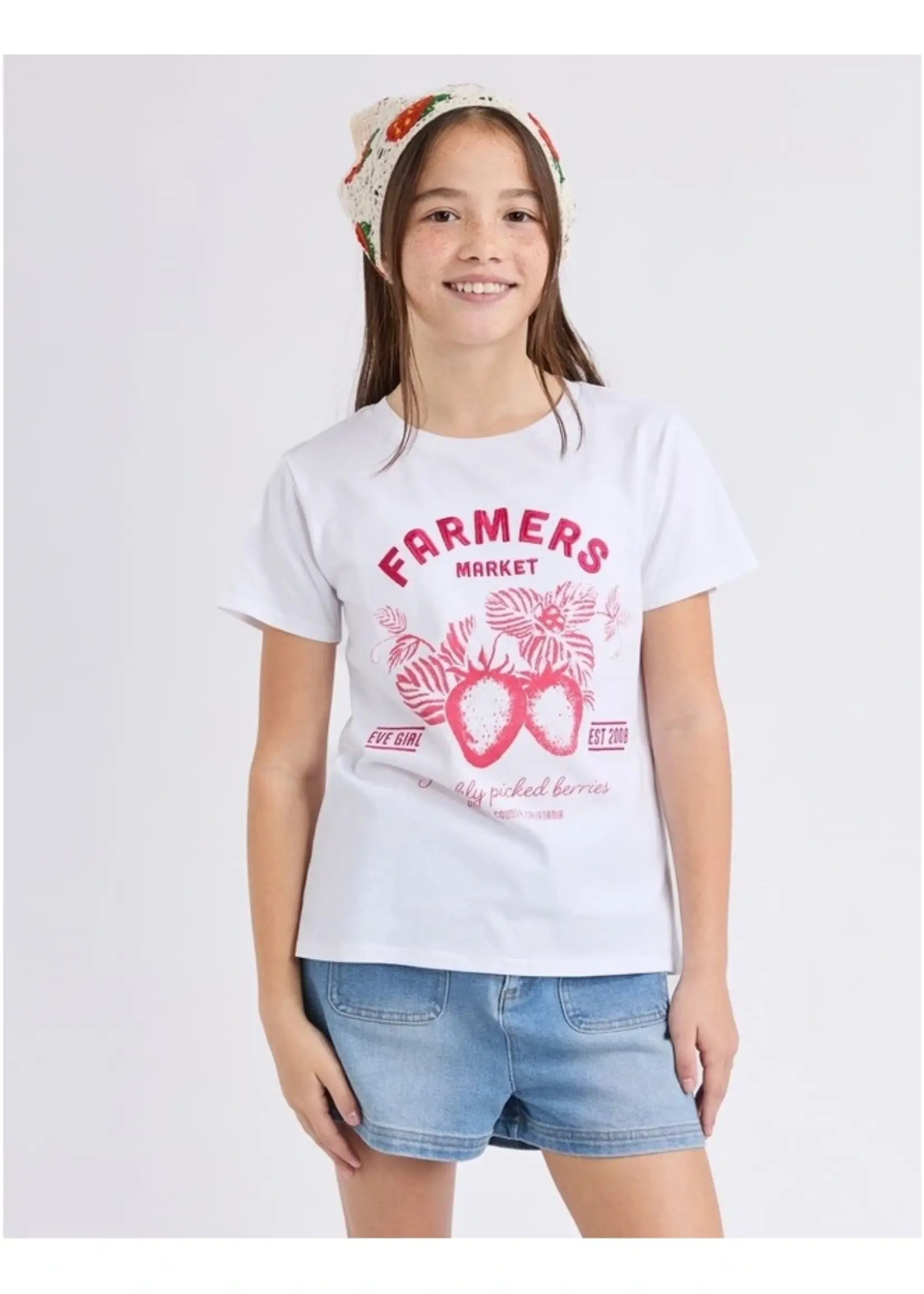 Farmers Market Tee - White
