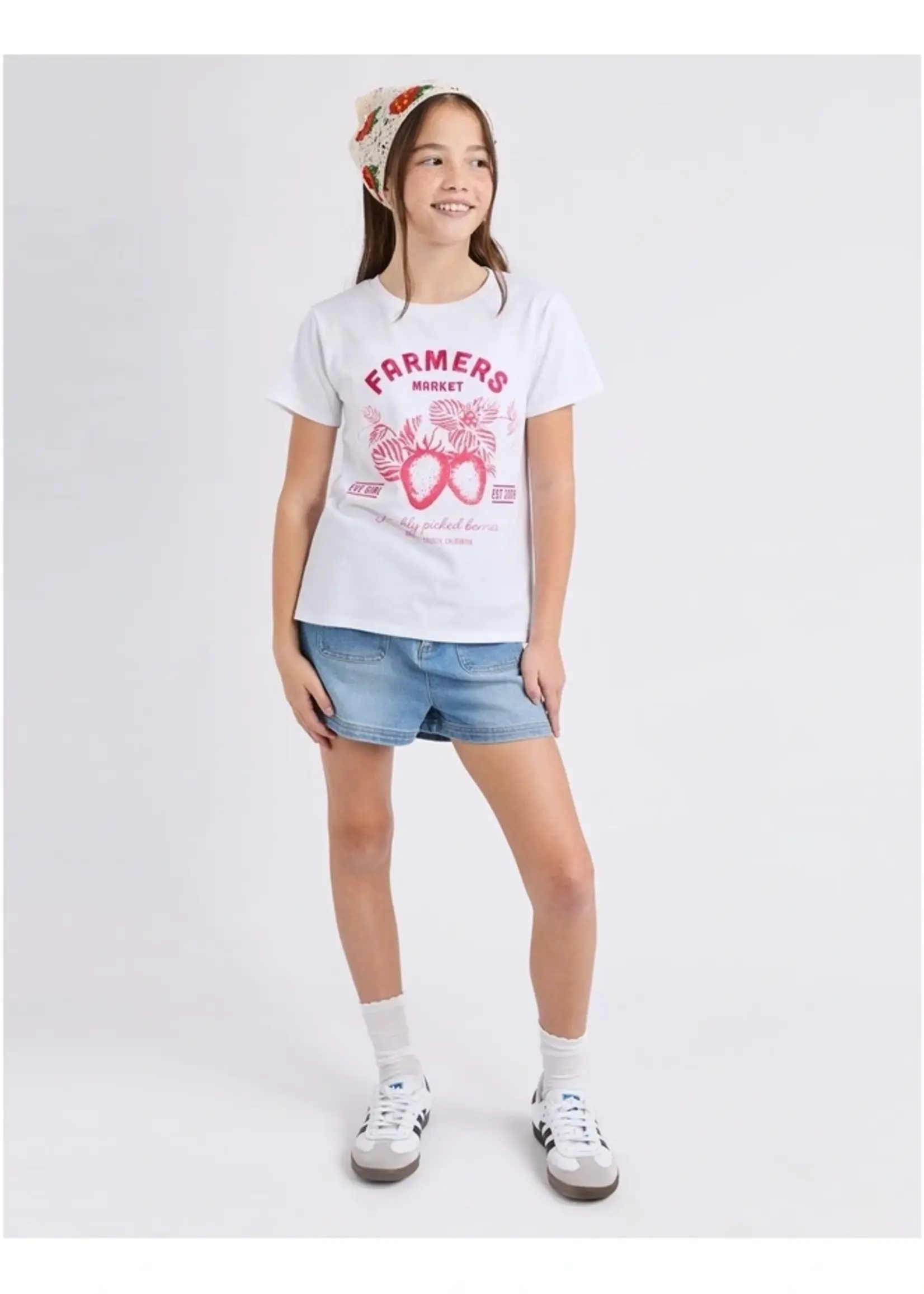 Farmers Market Tee - White