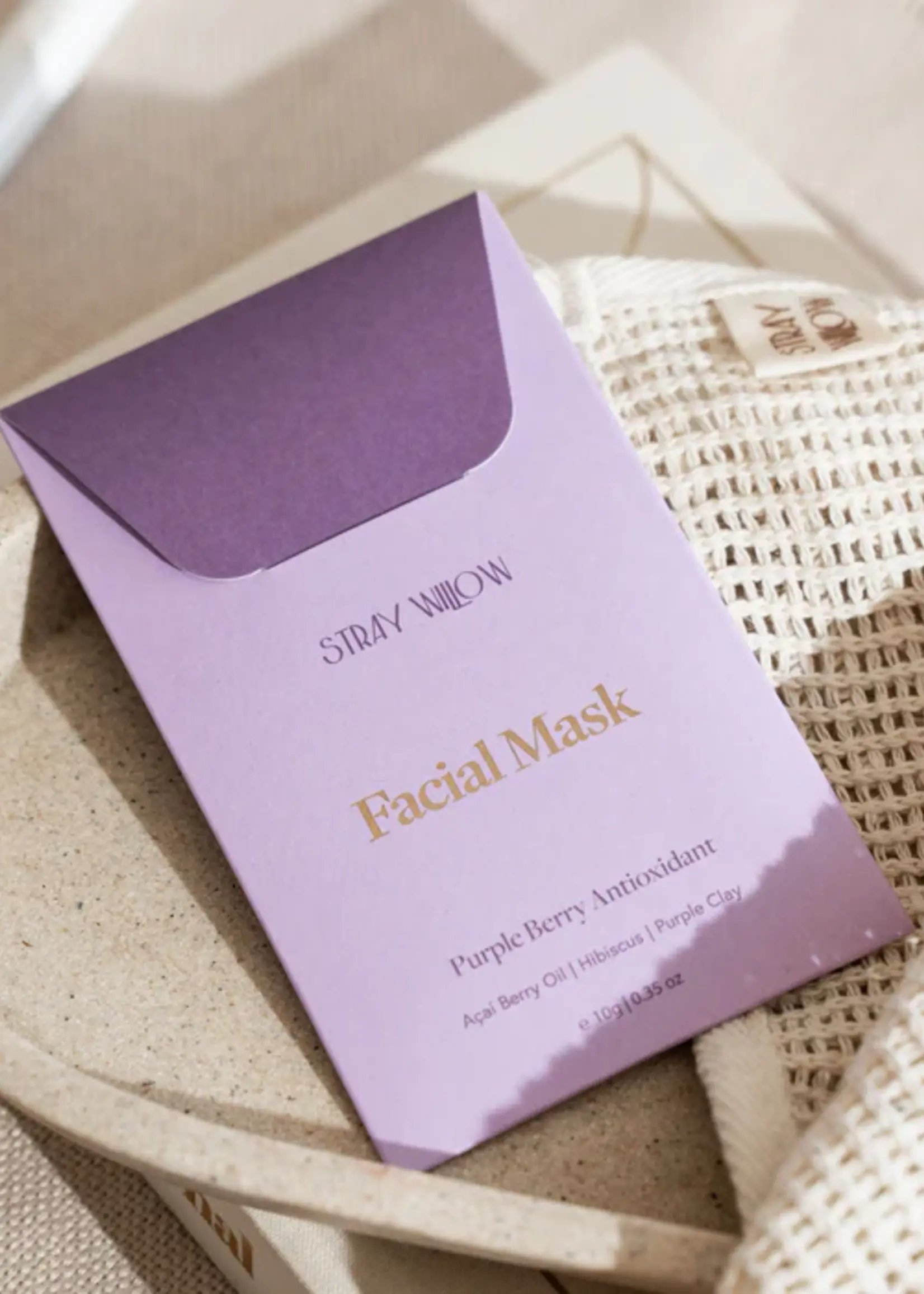 Stray Willow Facial Mask Clay - Purple Berry