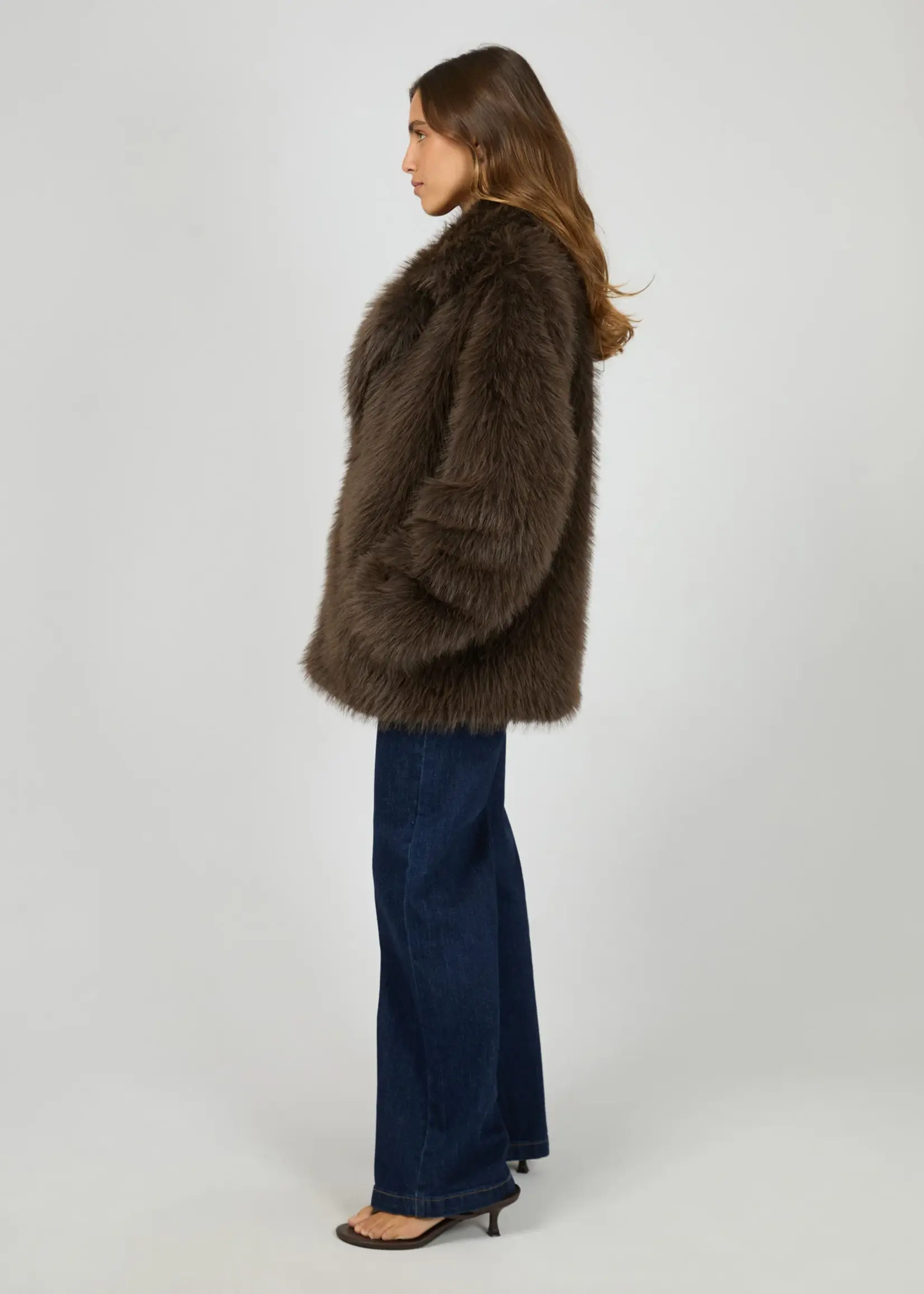 All About Eve Brandy Fur Coat
