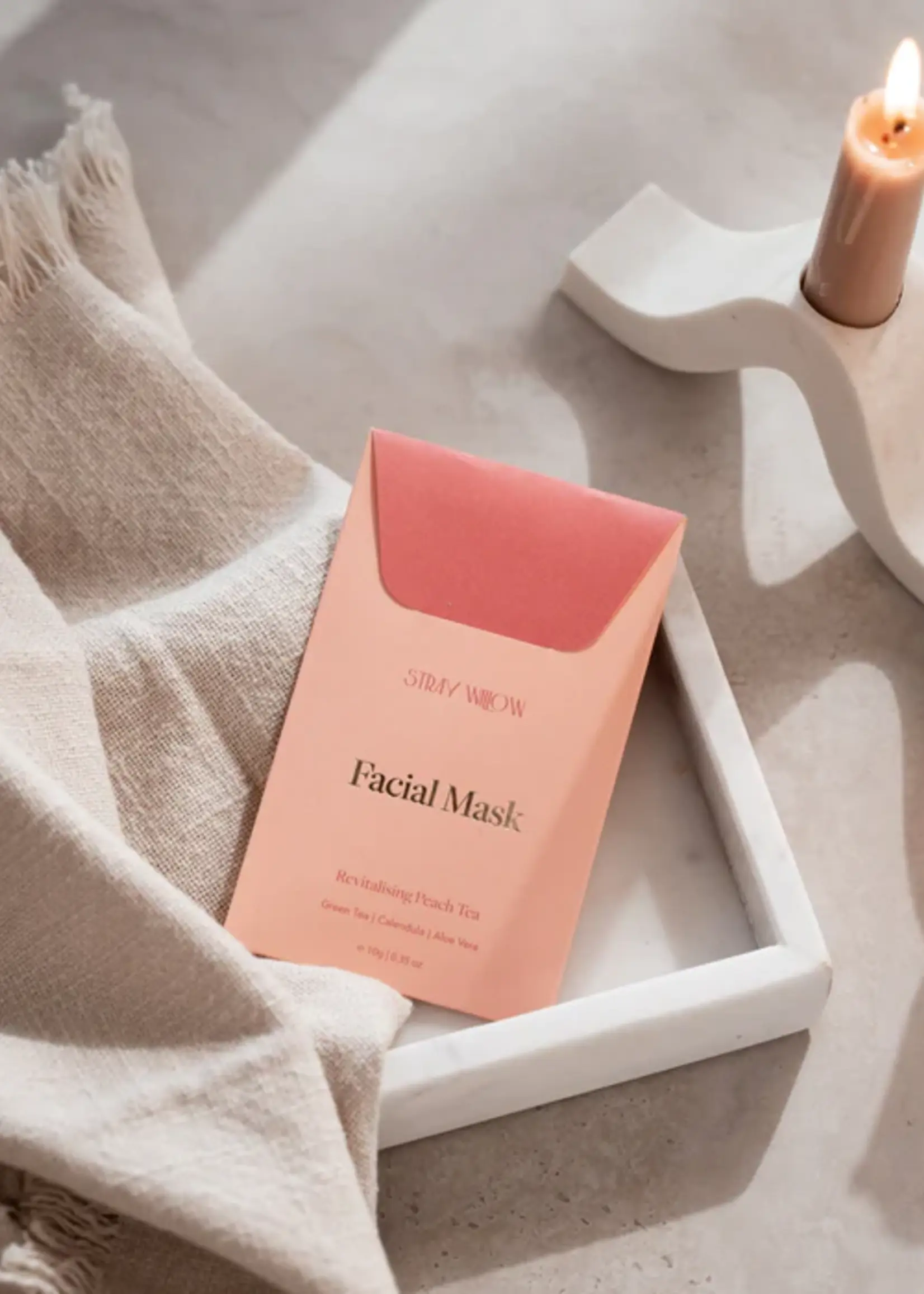 Stray Willow Facial Mask Clay - Peach Tea