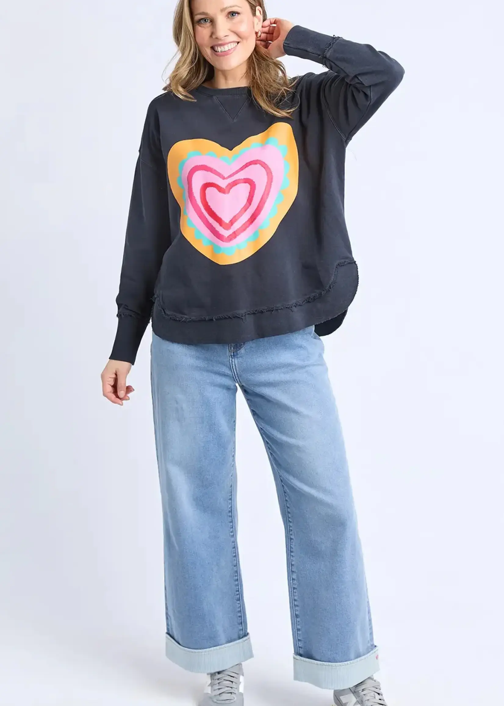 Elm Lifestyle Flaming Heart Crew