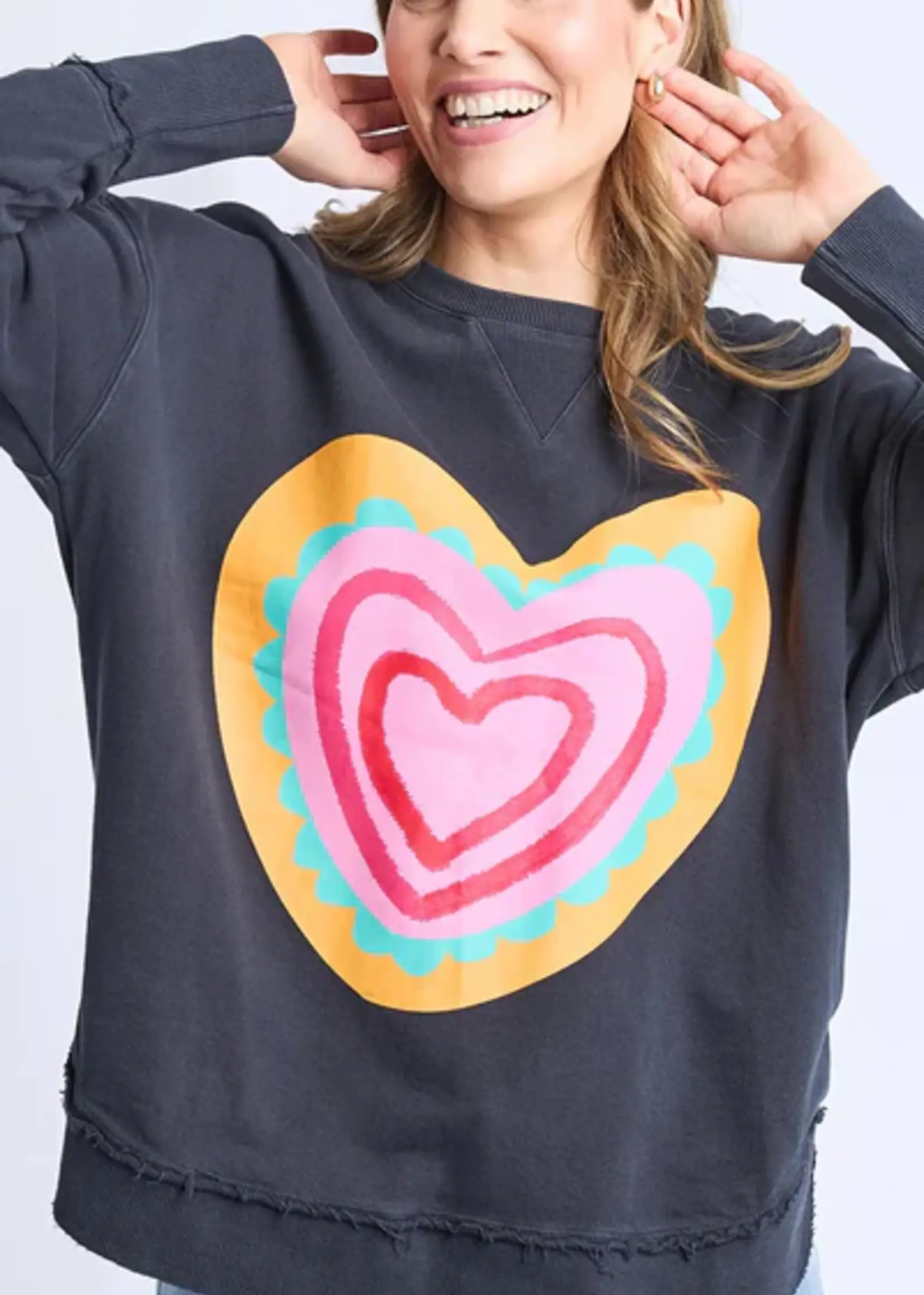 Elm Lifestyle Flaming Heart Crew