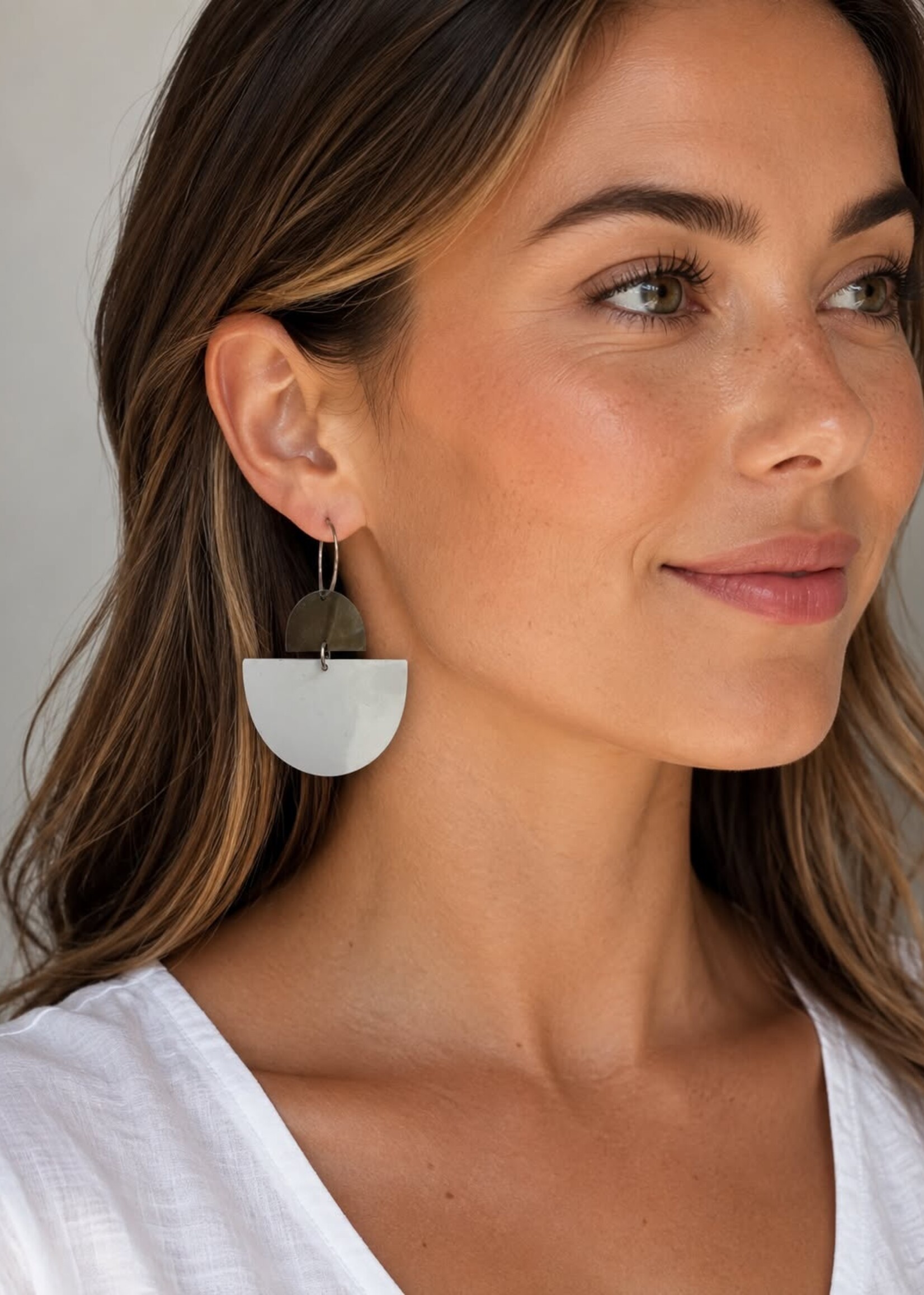 Earth & Stone Sol Hoop Earrings