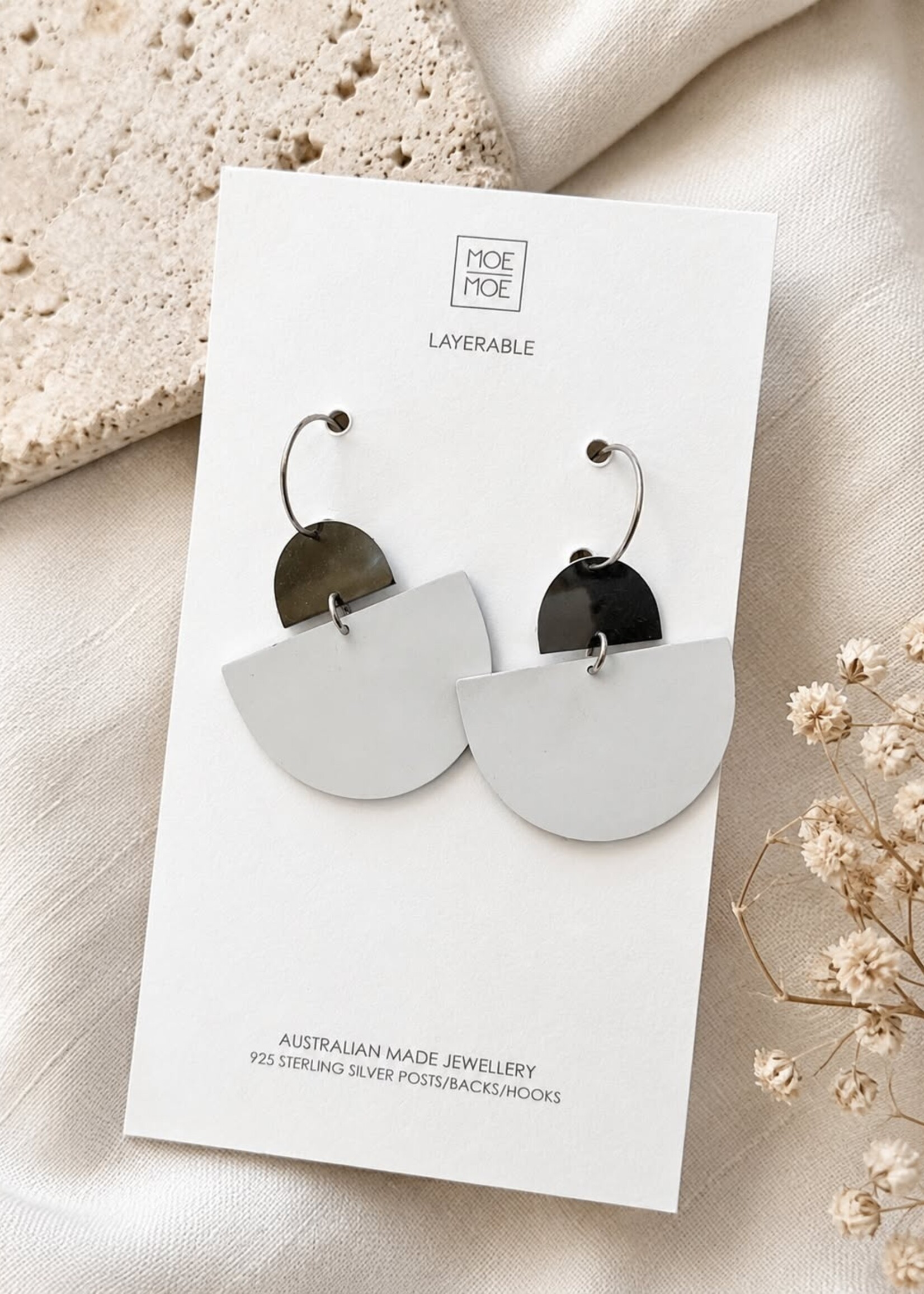 Earth & Stone Sol Hoop Earrings