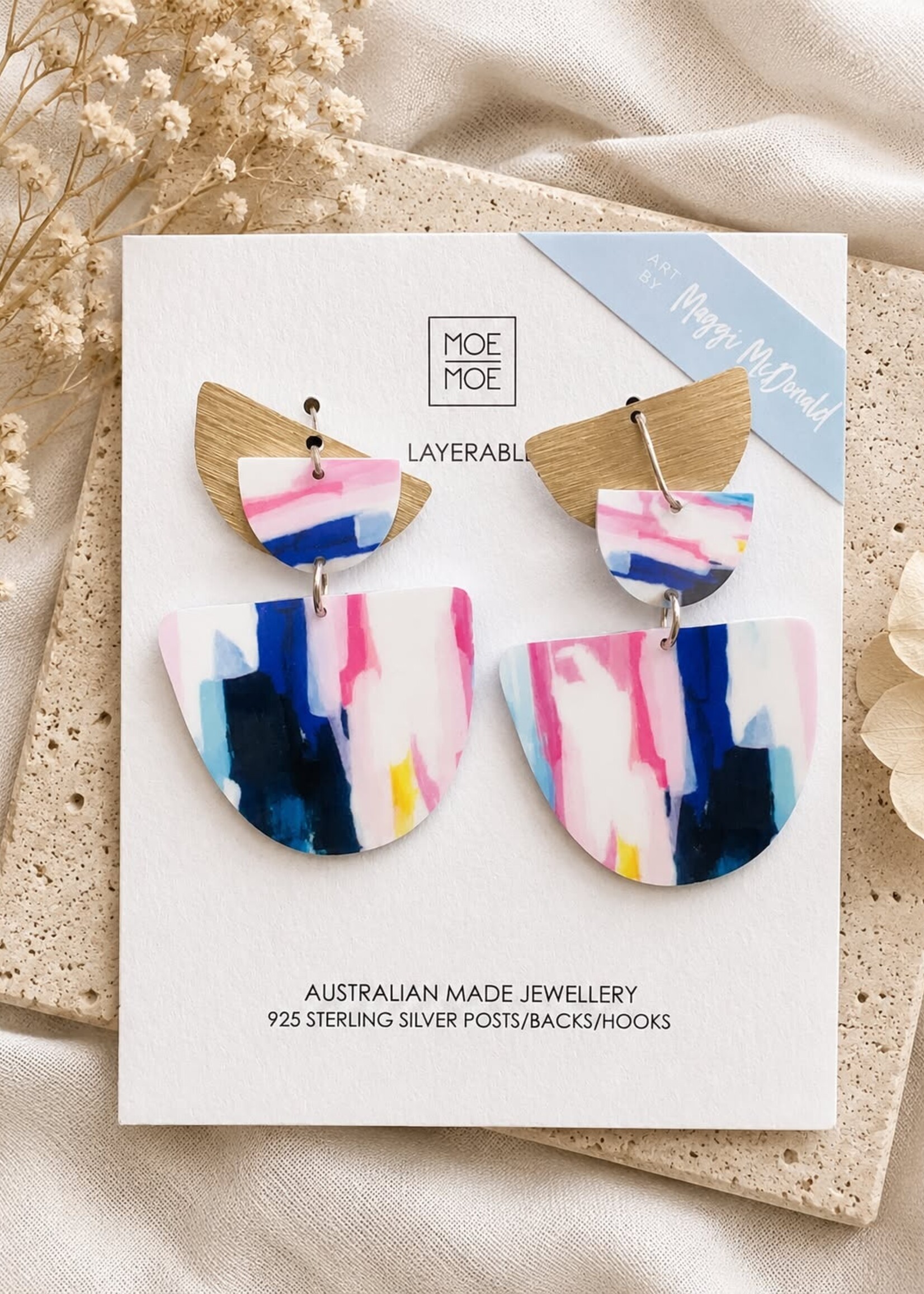Maggi McDonald Pop Layered Drop Earring
