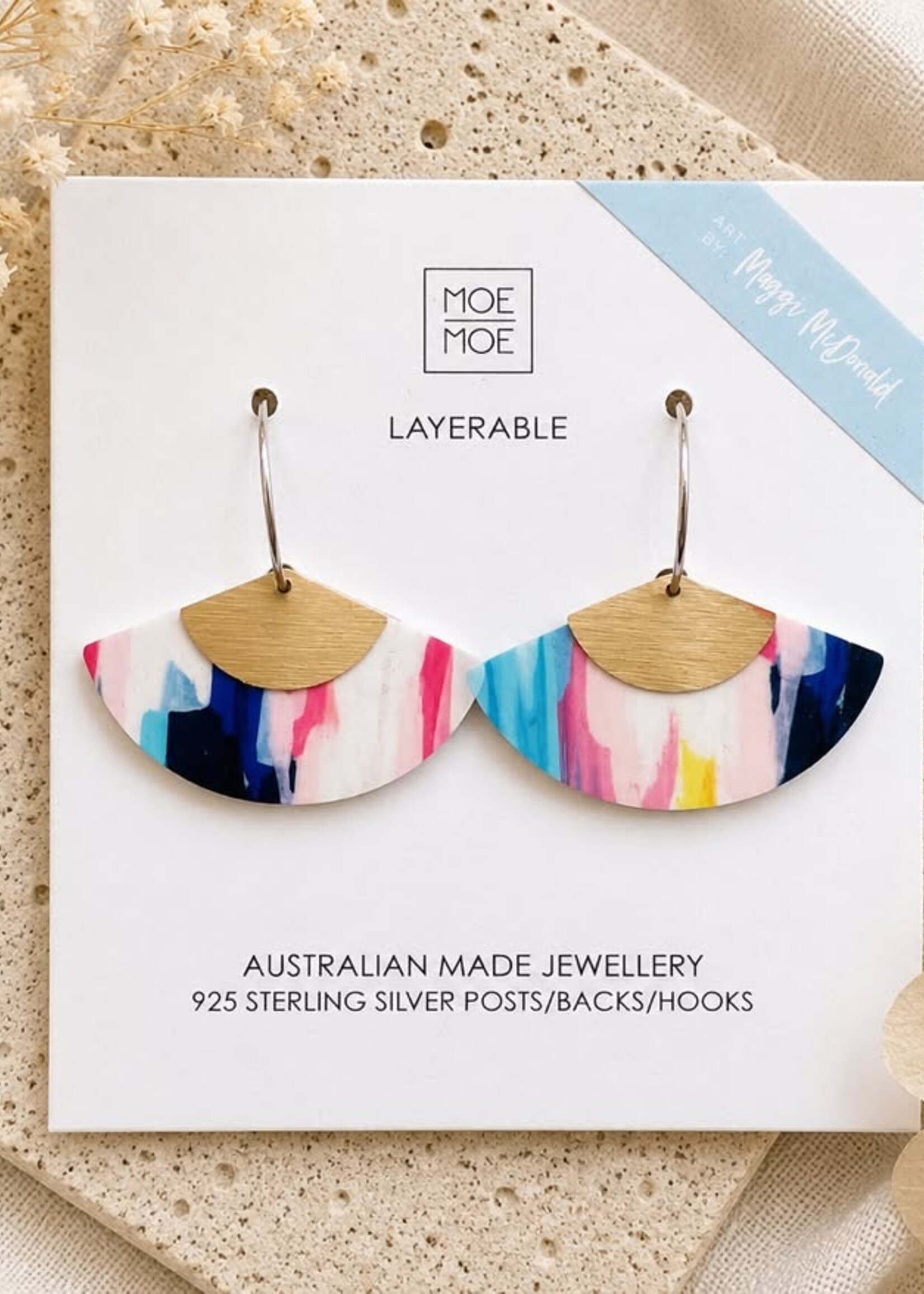 Maggi McDonald Pop Layered Fan Hoop