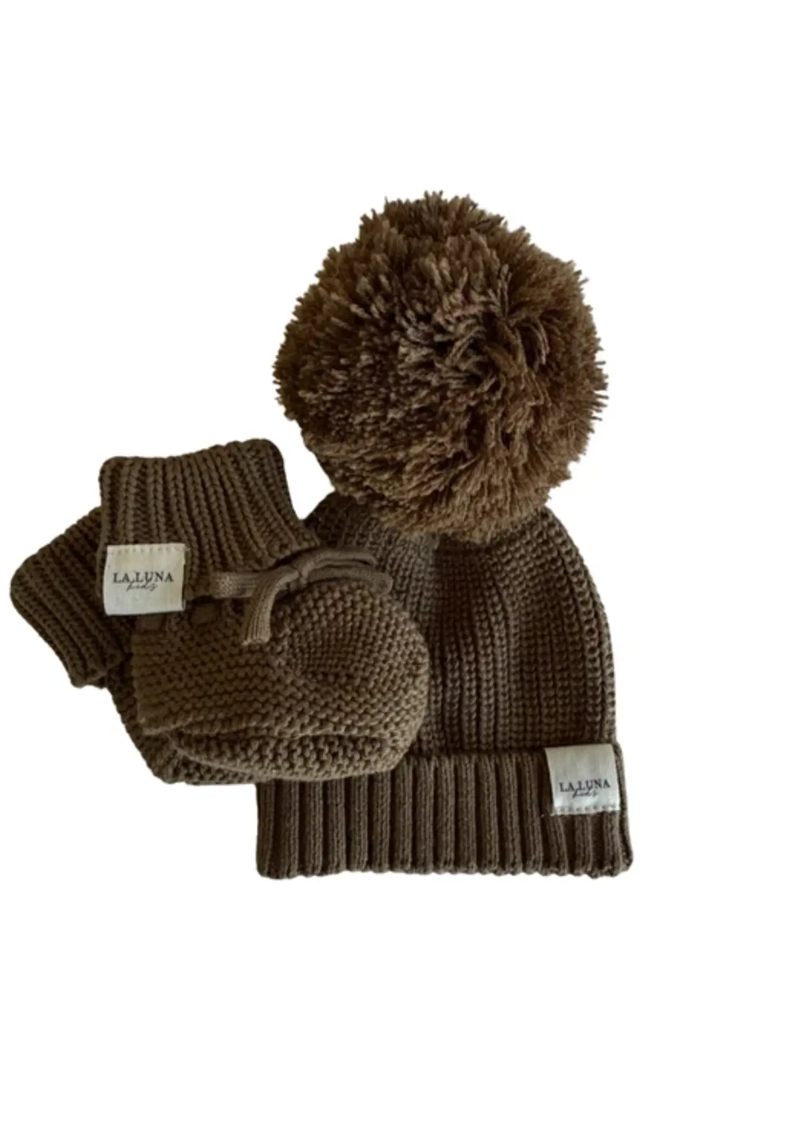 La Luna Kids Mist Beanie & Booties