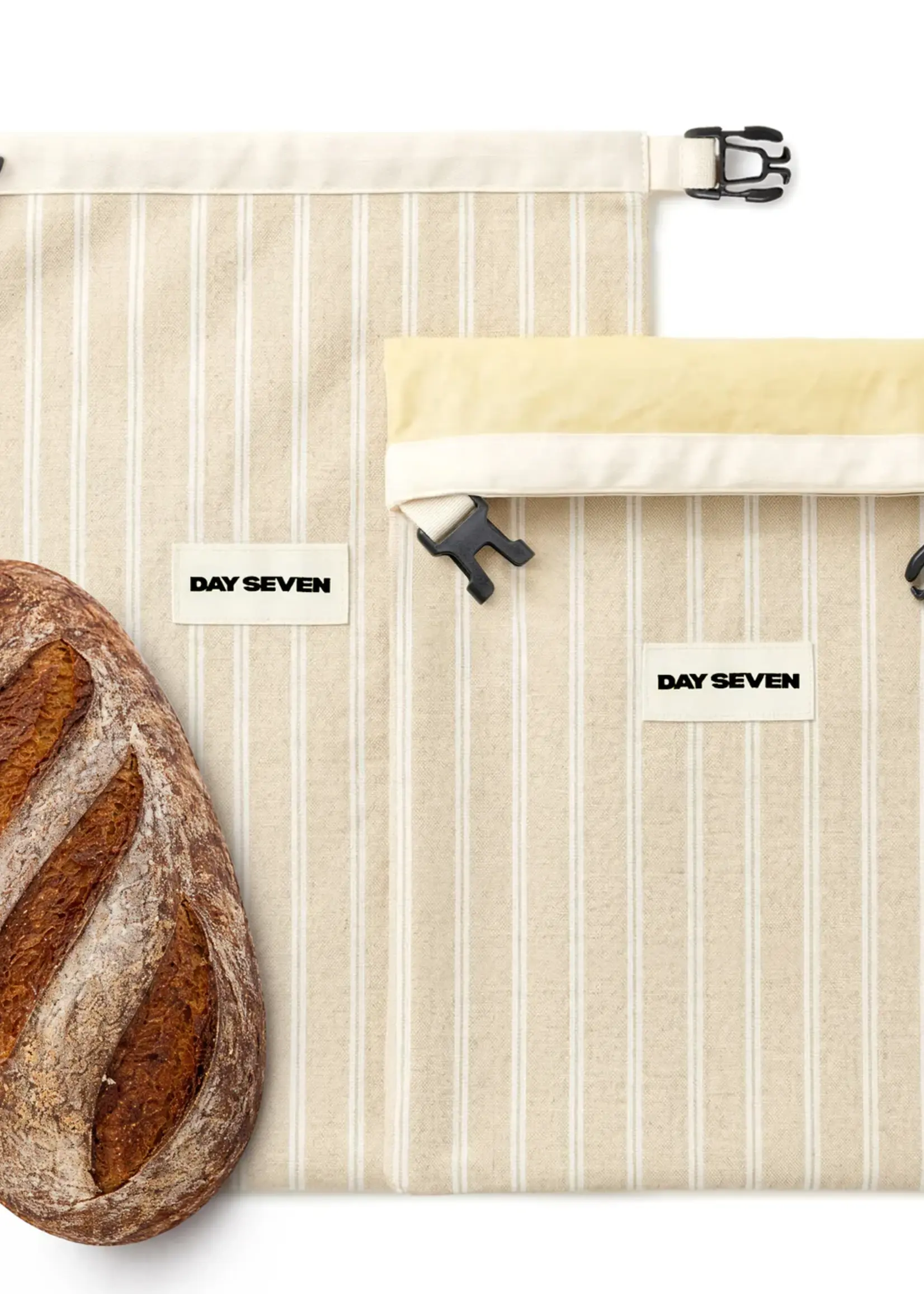 Day Seven Beeswax Bread Bag - Oat