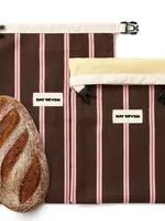 Day Seven Beeswax Bread Bag - Cocoa