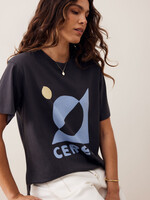 Ceres Life Stevie Slouchy Tee - Phantom Ceres Moon