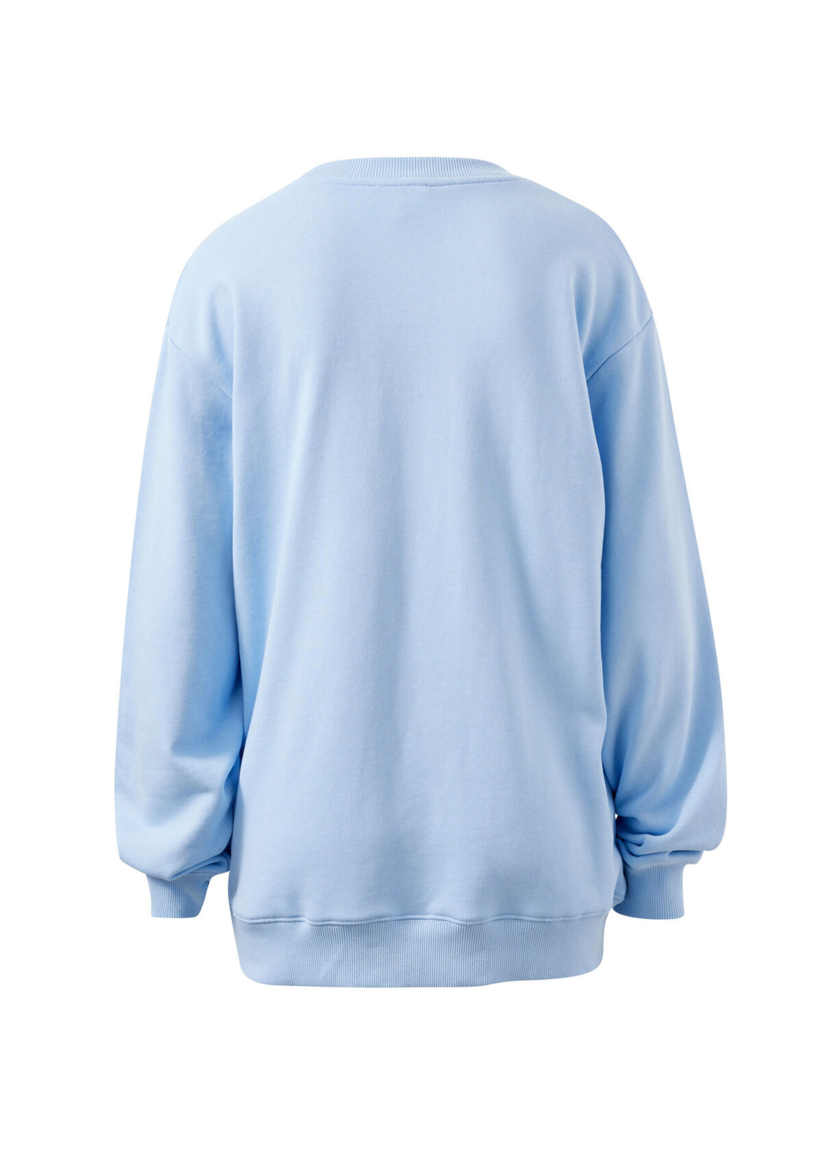 Ceres Life Isla Oversized Slouchy Crew - China Blue/Mulberry Heritage Outline