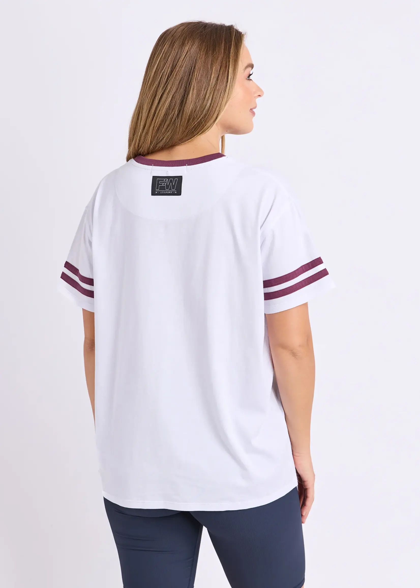 Foxwood Baseline Tee - White