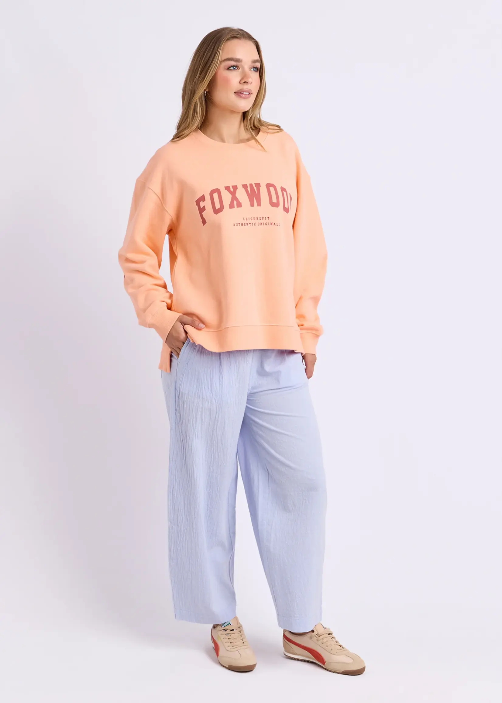 Foxwood Interval Crew - Neon Peach