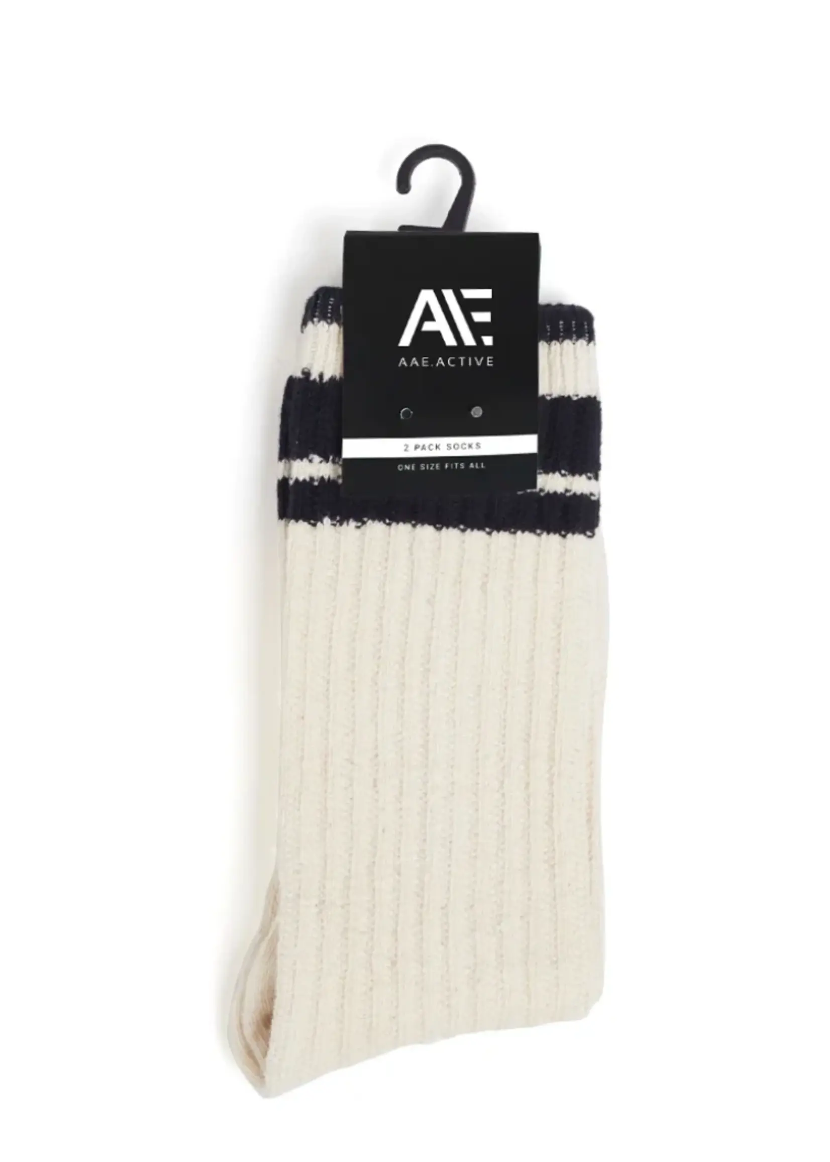 All About Eve Active Crew Socks 2 Pk - Natural