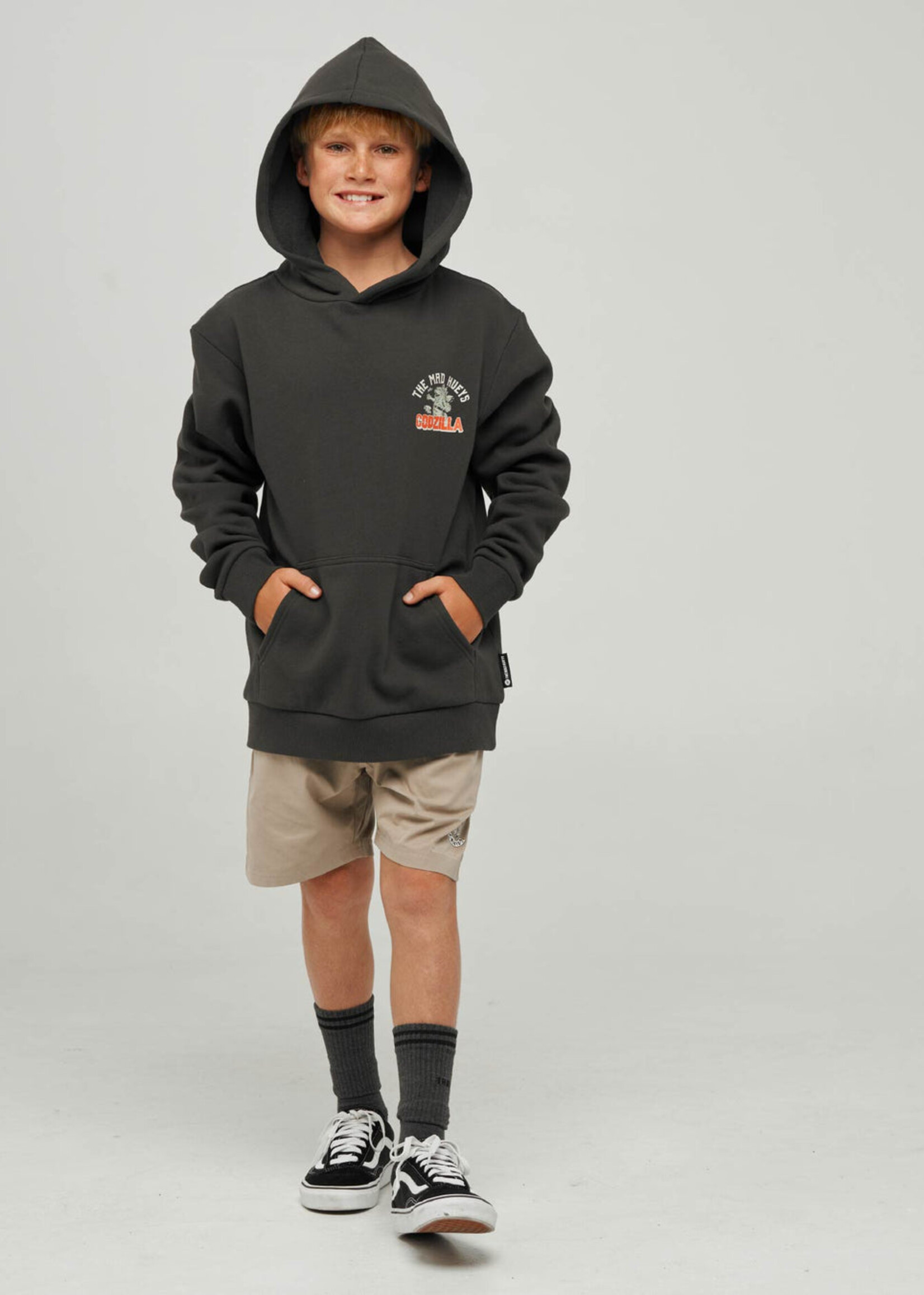 Mad Hueys Godzilla Forever Youth Hooded