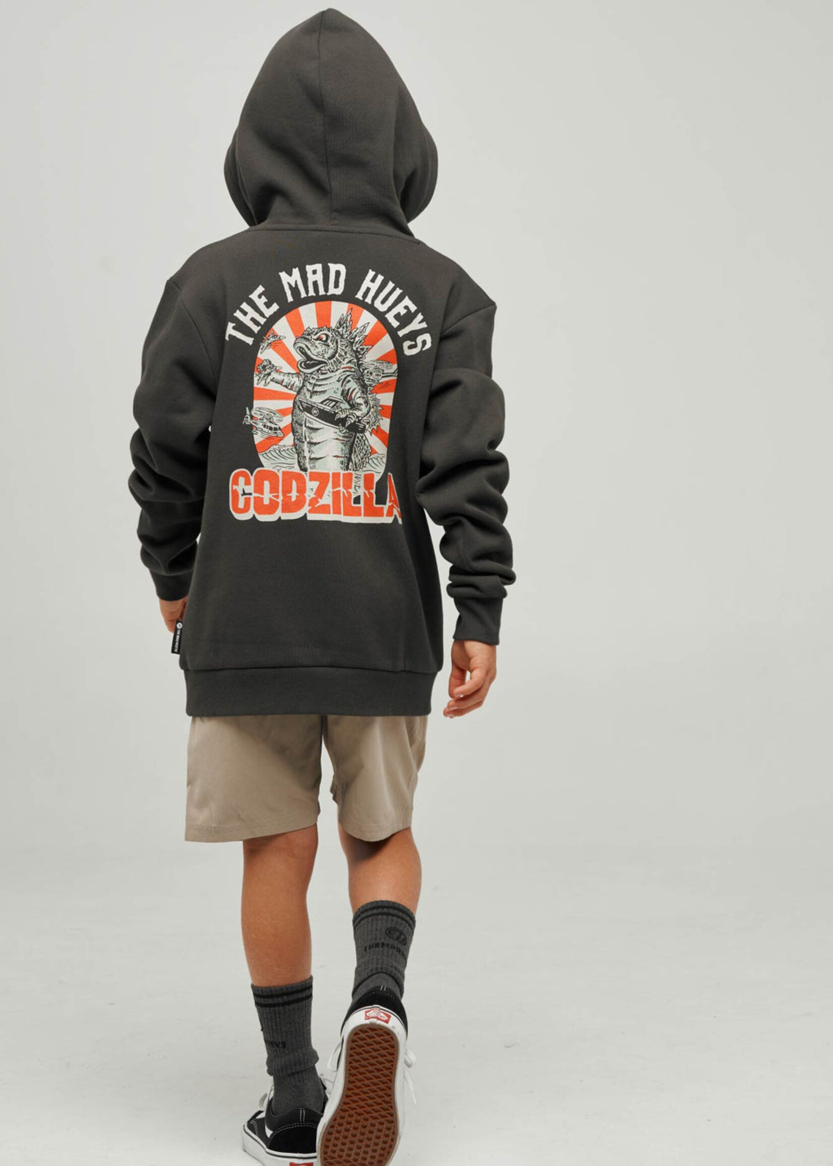 Mad Hueys Godzilla Forever Youth Hooded