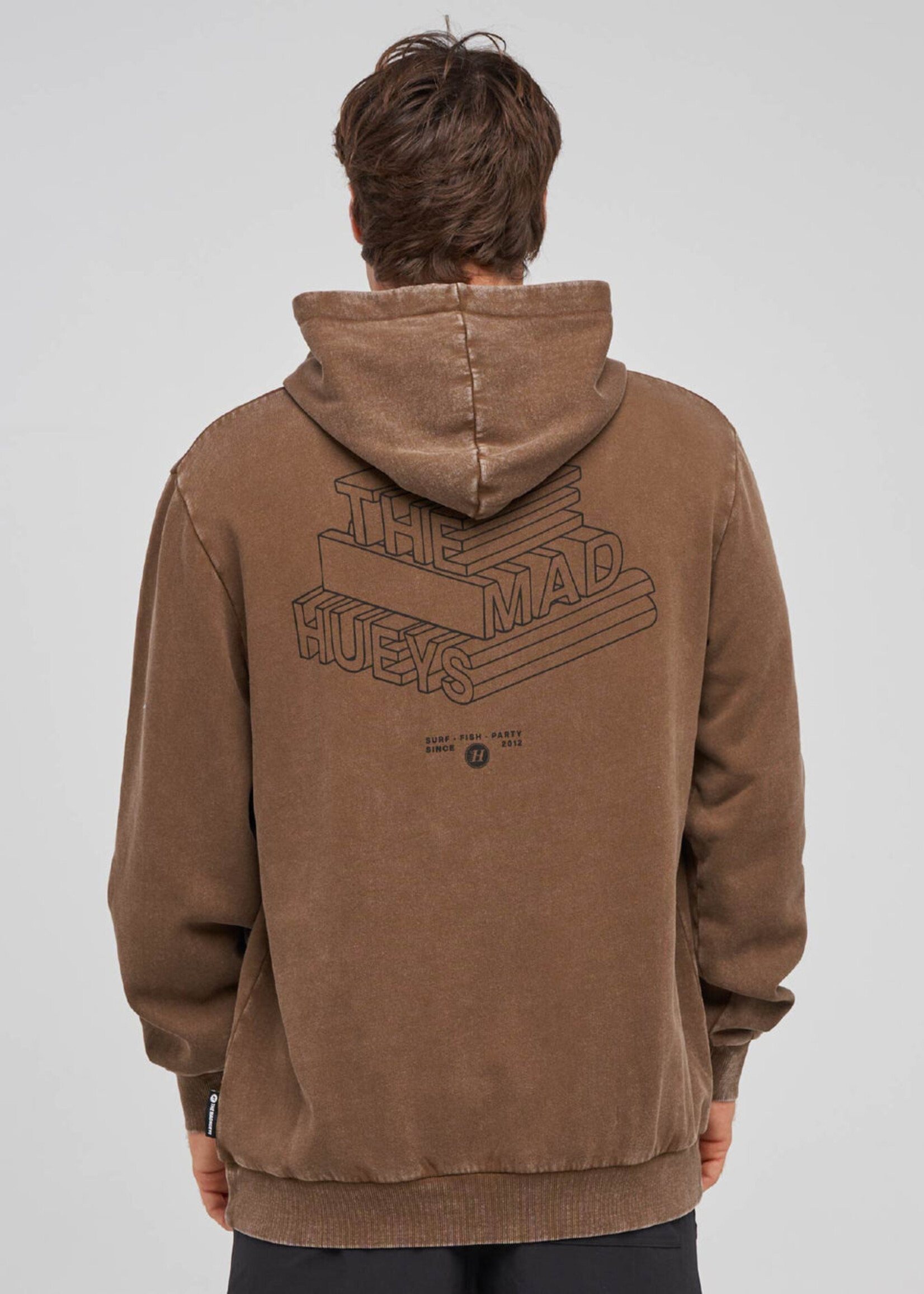 Mad Hueys Hueys Letter Hooded Pullover